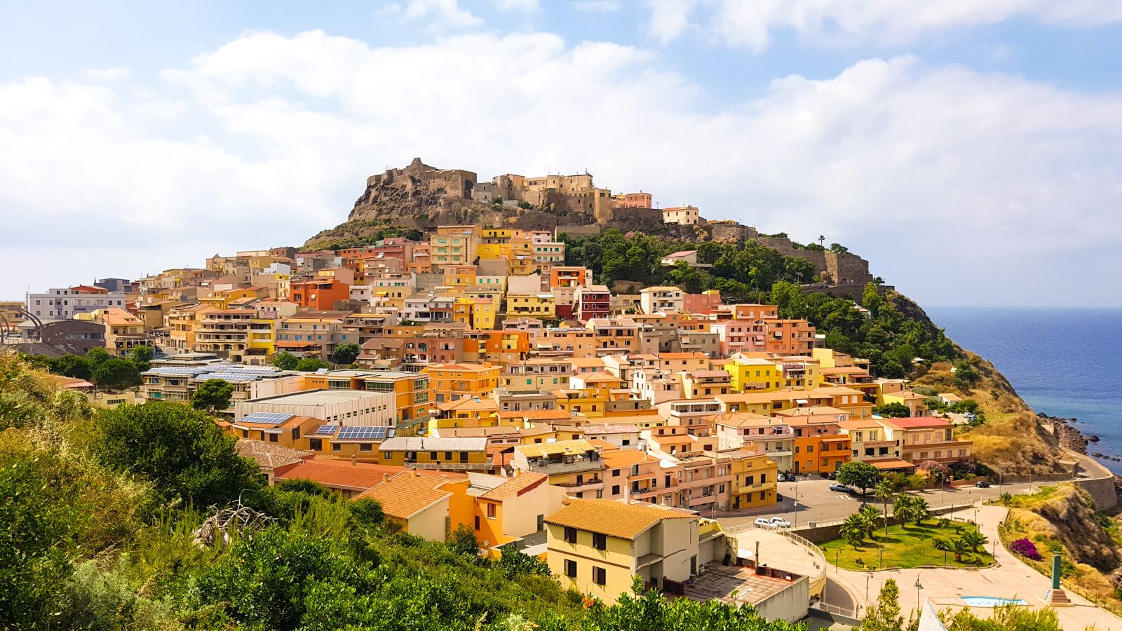 Samsung Galaxy S7 Edge sample photo. Sardinia, castelsardo, panorama photography
