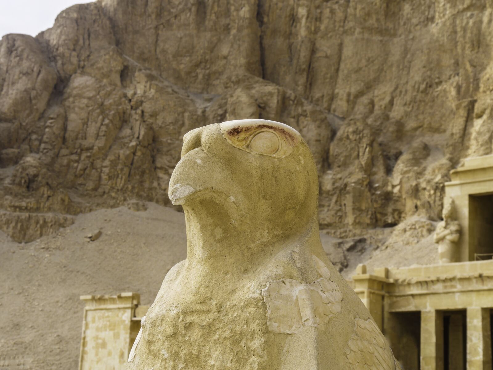 Panasonic Lumix DMC-GX8 sample photo. Horus, temple, sculpture photography