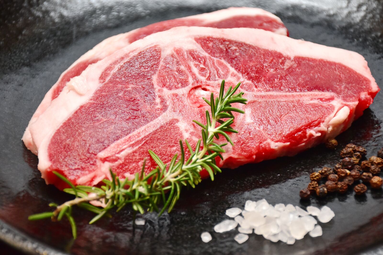 Nikon D5500 sample photo. Meat, lamb t-bone steak photography