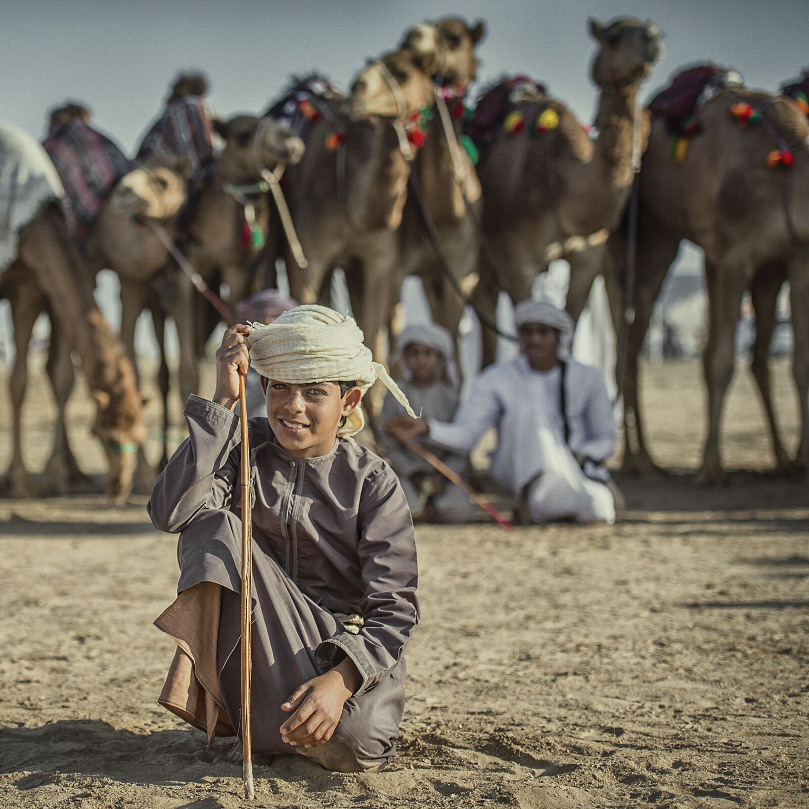 Nikon D4 sample photo. People, boy, camels photography