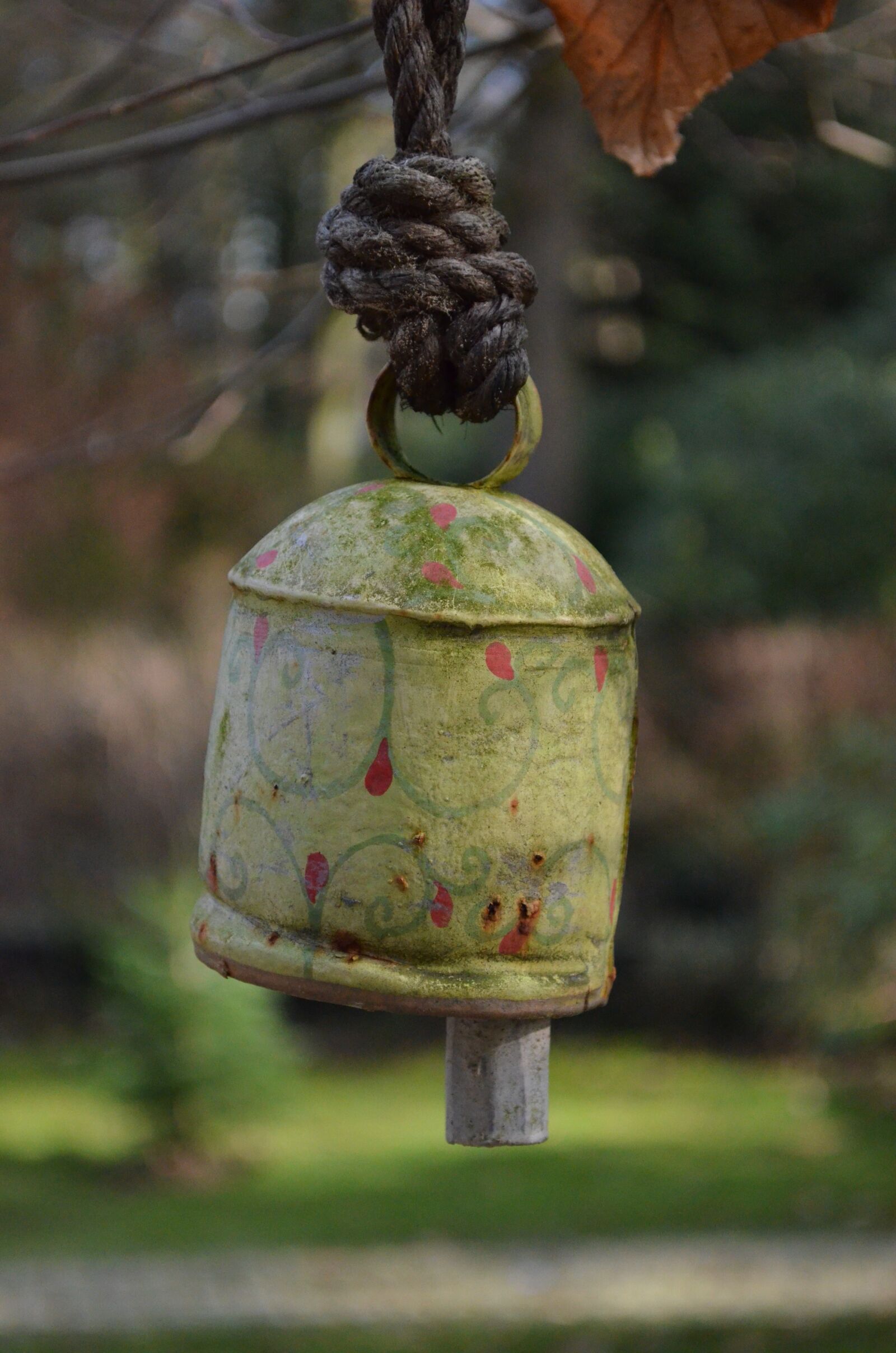 Nikon D5100 sample photo. Bell, garden decoration, windspiel photography