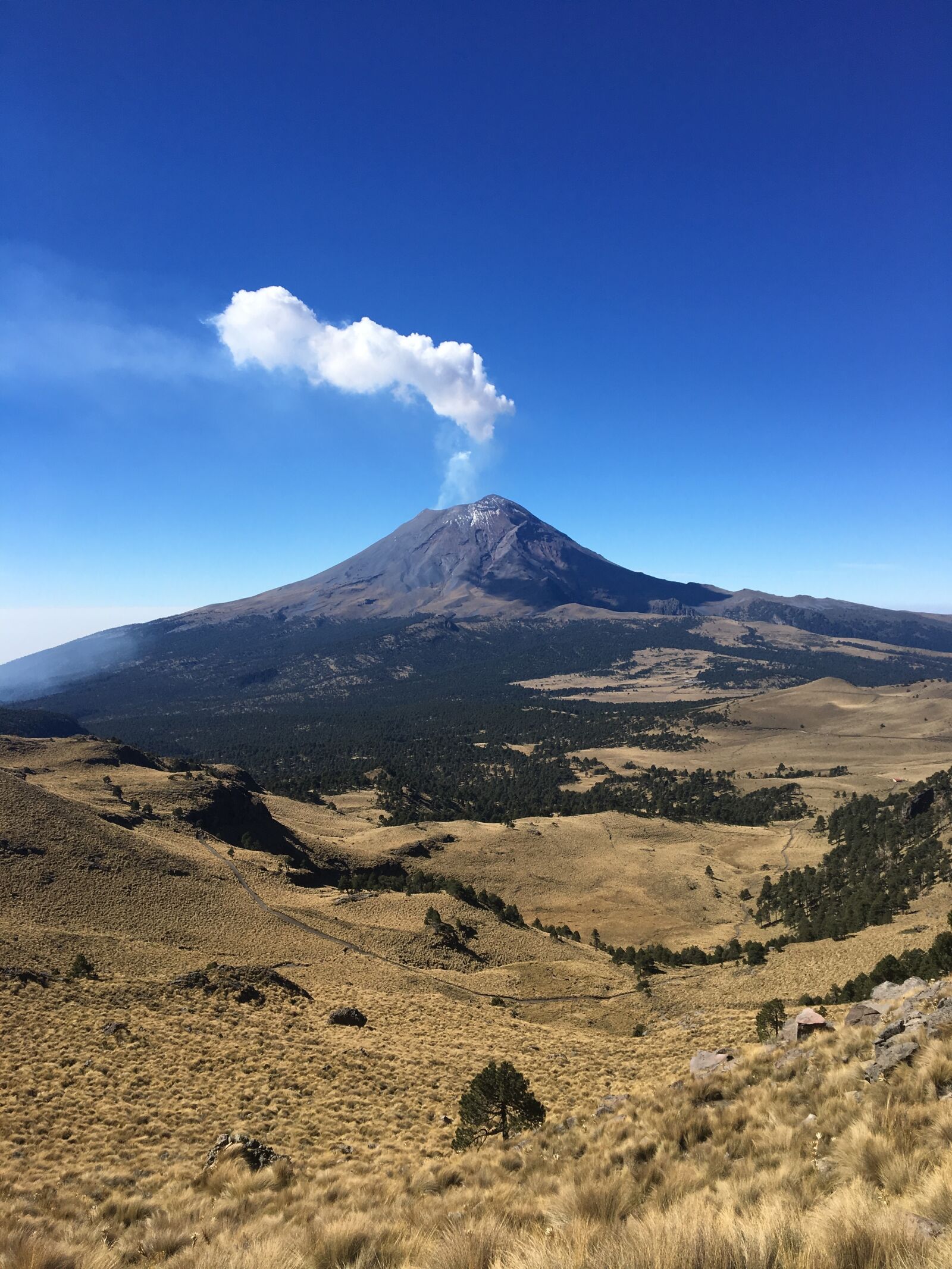 Apple iPhone 6s sample photo. Blue, sky, volcano photography
