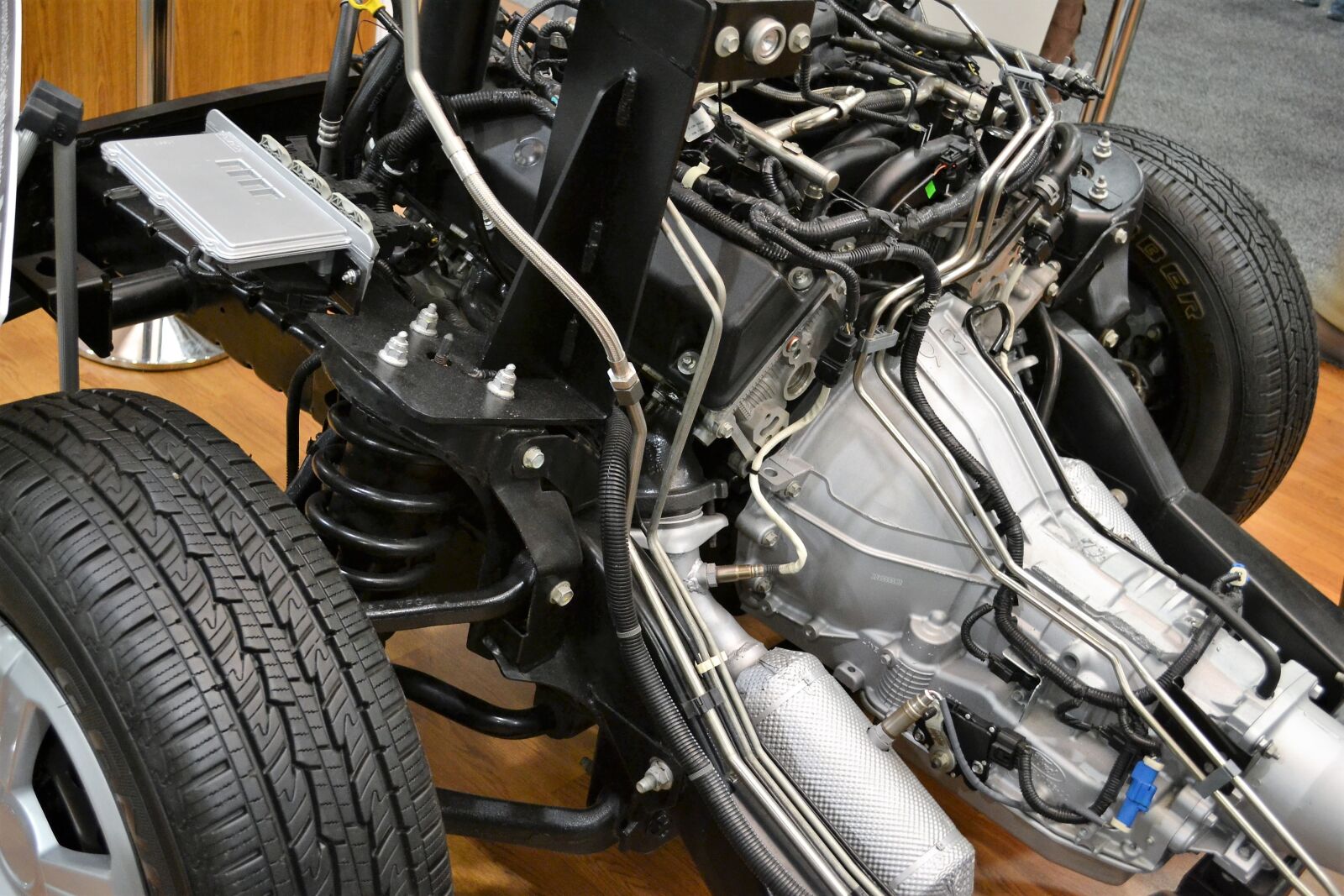 Nikon D3100 sample photo. Car engine, motor, wires photography