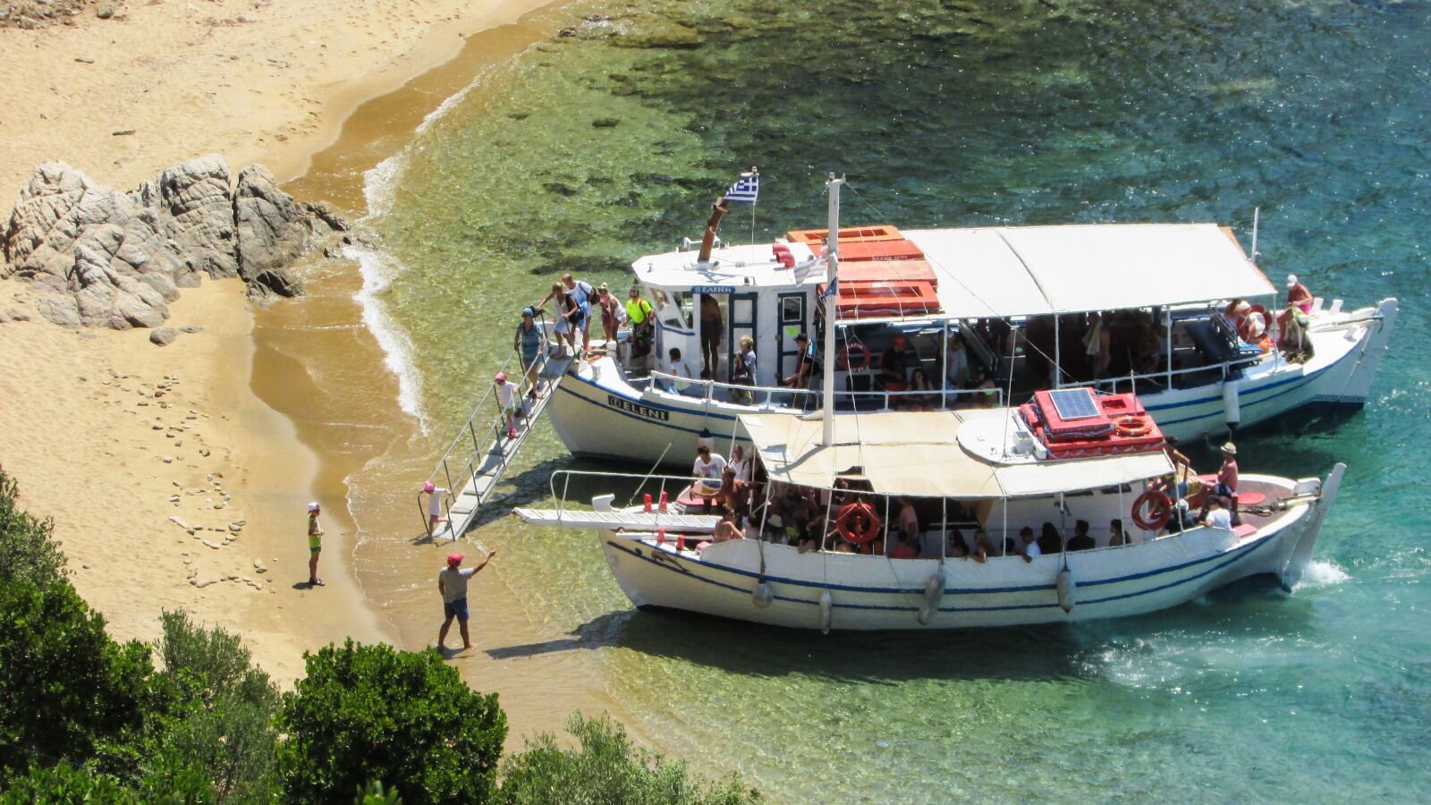 Canon PowerShot SX400 IS sample photo. Greece, skiathos, diamanti beach photography