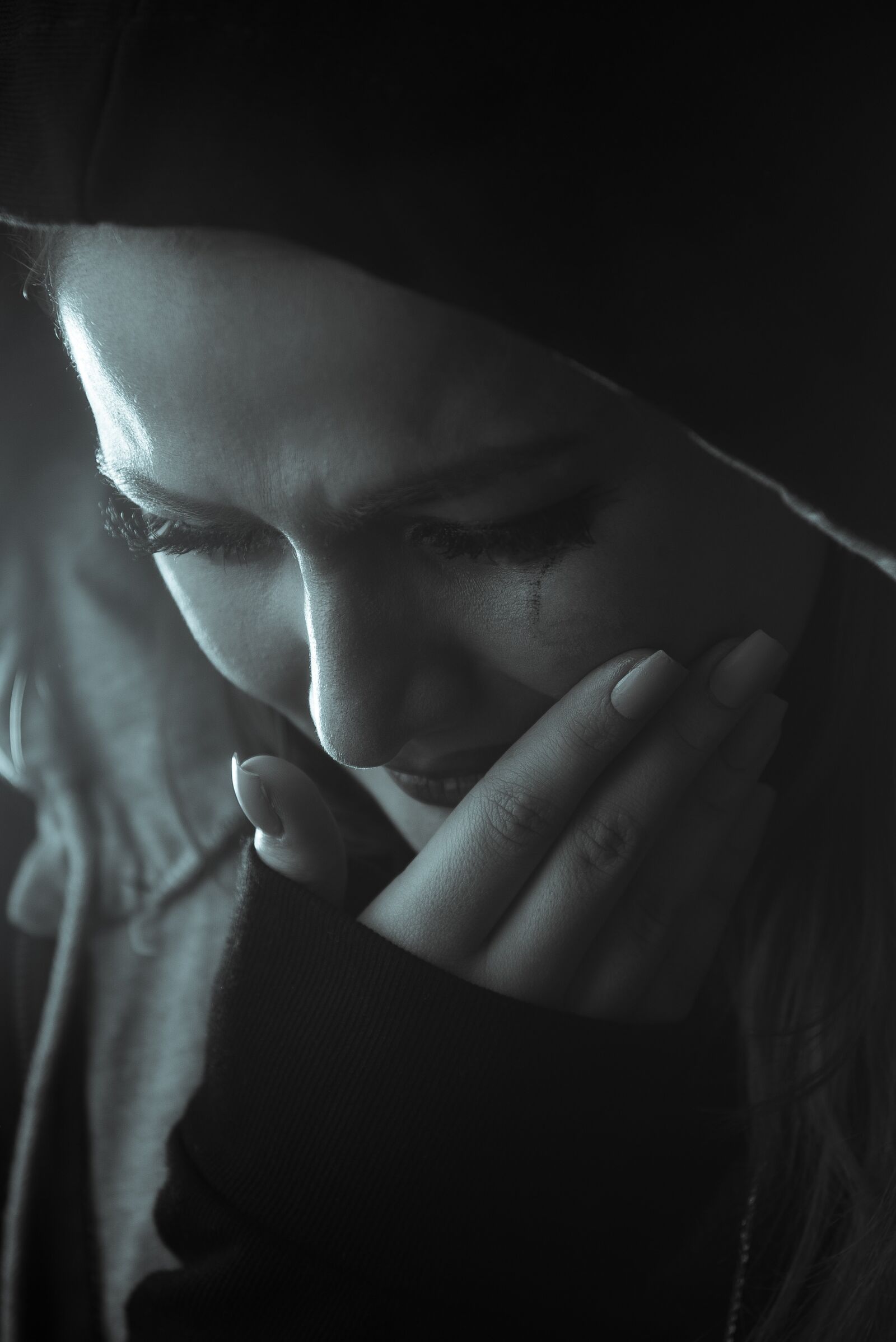 Nikon D750 sample photo. Girl, cry, tear photography
