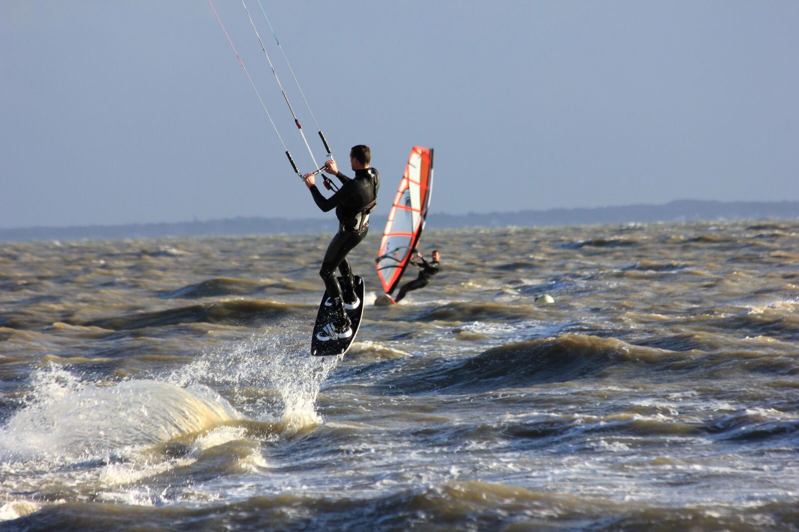 Canon EOS 550D (EOS Rebel T2i / EOS Kiss X4) sample photo. Brittany, kitesurfing, wave photography