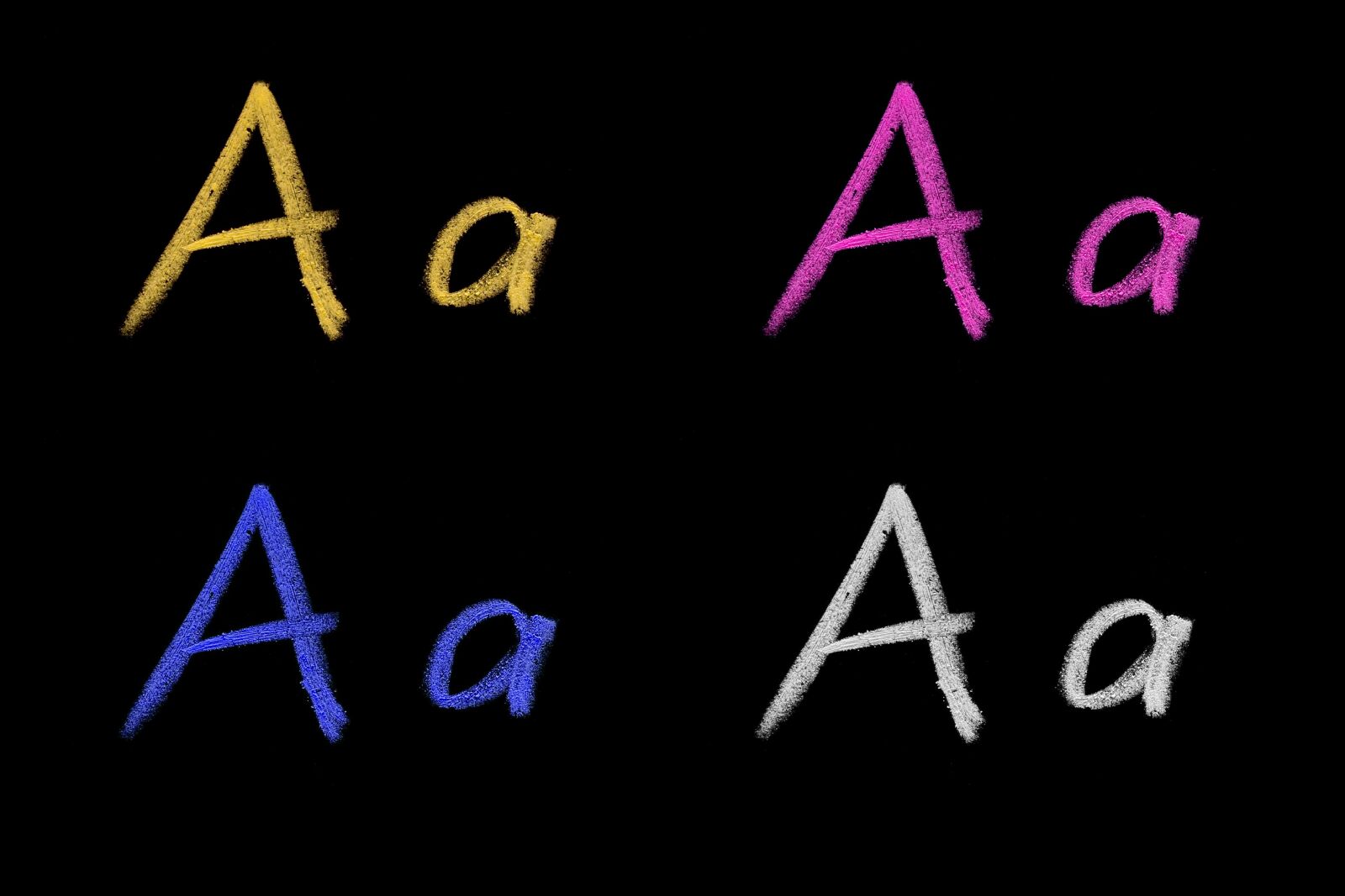 Canon EOS 40D sample photo. A, letter, chalk photography