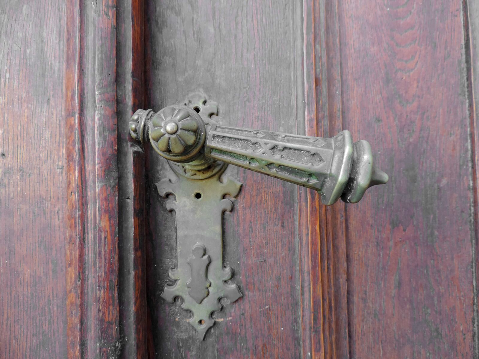 Nikon Coolpix P520 sample photo. Brass, front door, handmade photography