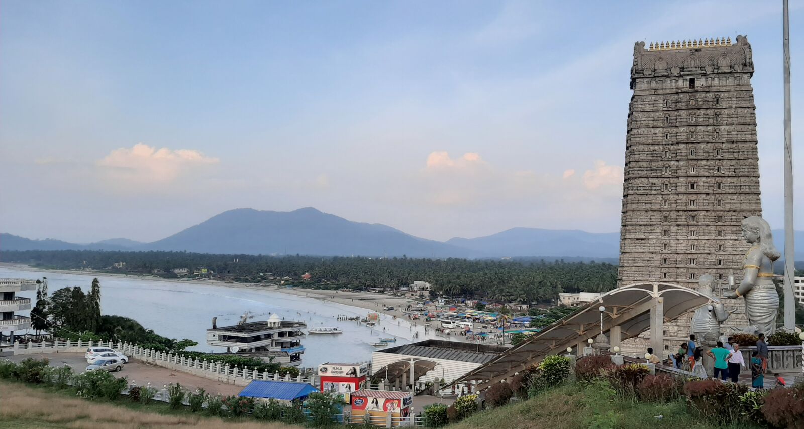 Samsung Galaxy A50 sample photo. Murudeshwar temple, india, worship photography