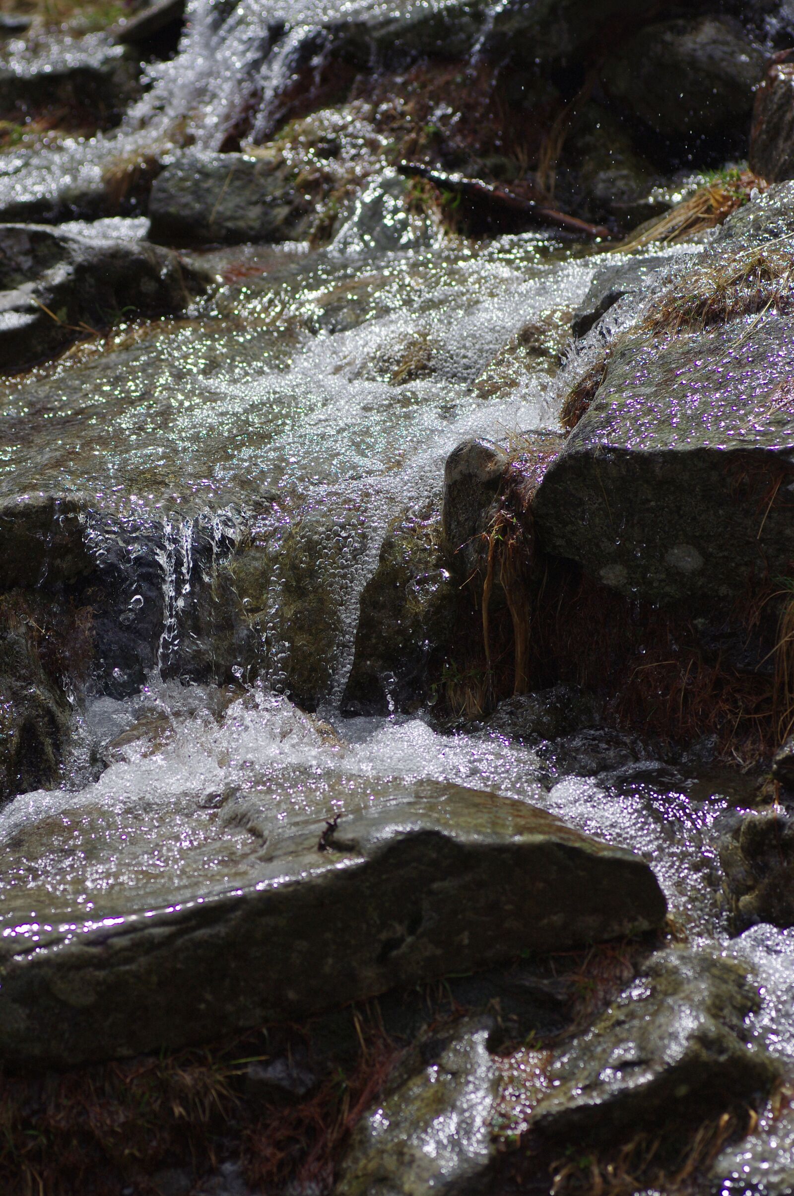 Pentax K-x sample photo. Mountains, bach, nature photography