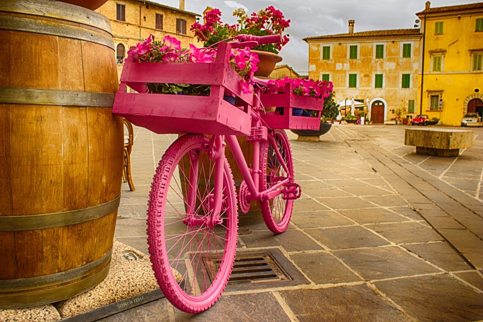 Canon EOS 600D (Rebel EOS T3i / EOS Kiss X5) sample photo. Bicycle, rosa, botte photography