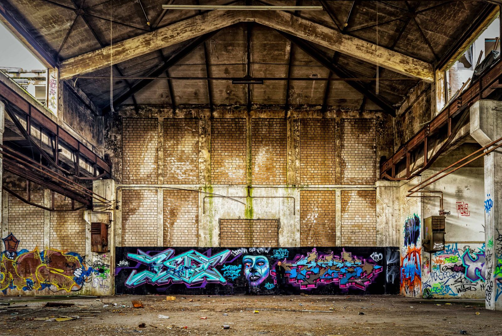 Nikon D3300 sample photo. Factory, architecture, wall, brick photography