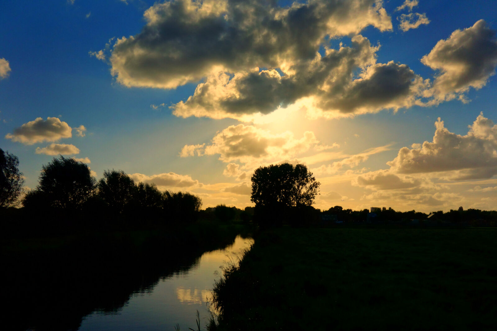 Sony Cyber-shot DSC-RX100 sample photo. Clouds, holland, landscape, silhouette photography