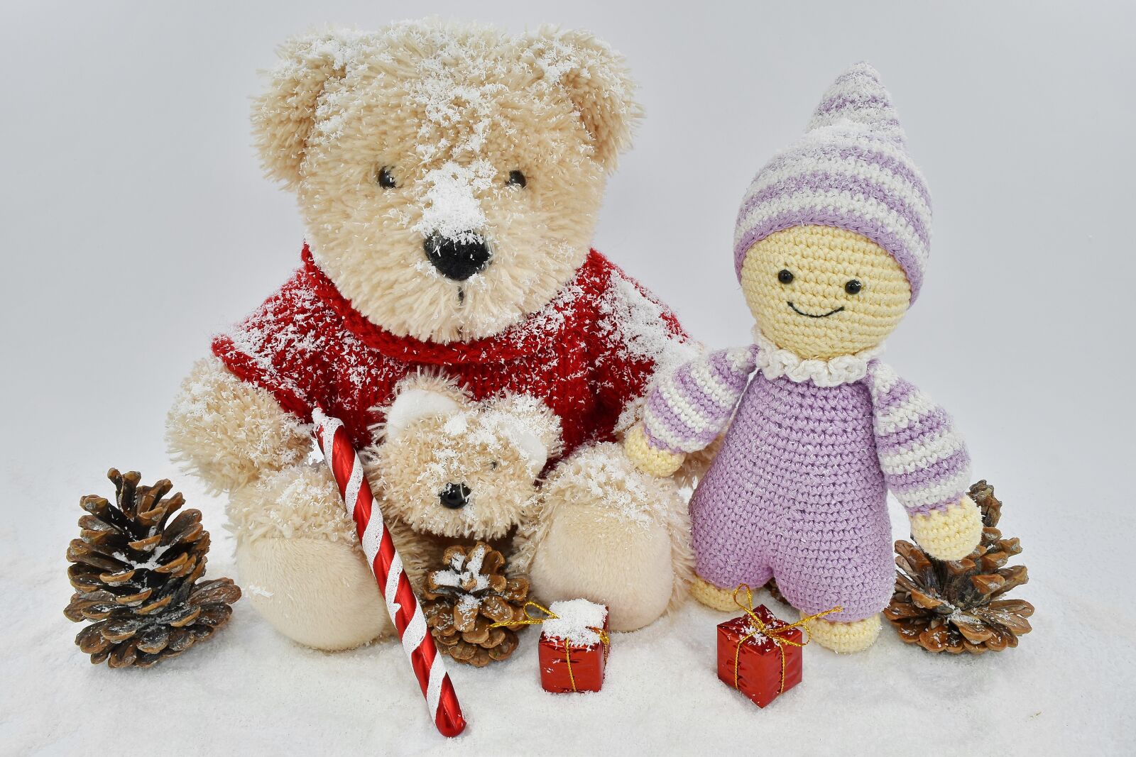 Nikon D5500 sample photo. Christmas, decoration, doll, gifts photography