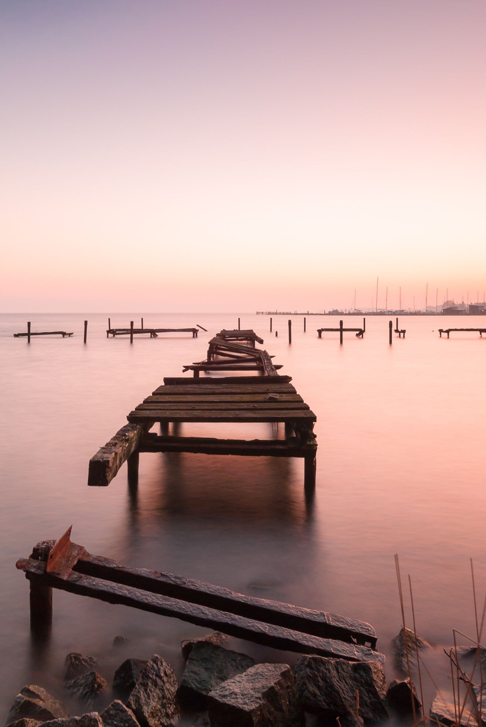 Nikon D80 sample photo. Sunset, decay, bridge photography