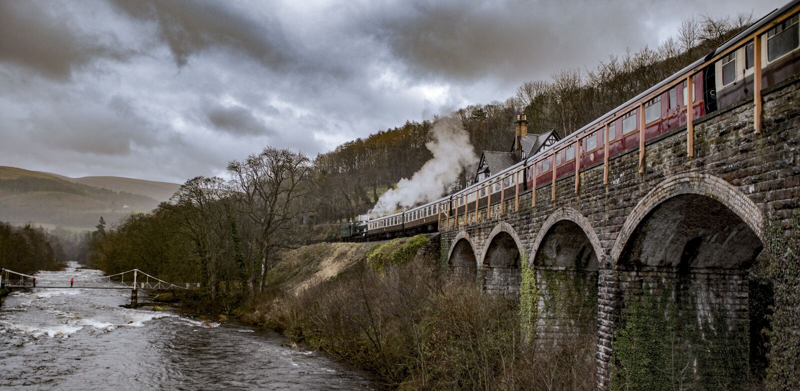 Nikon D600 sample photo. Train, wales, transport photography