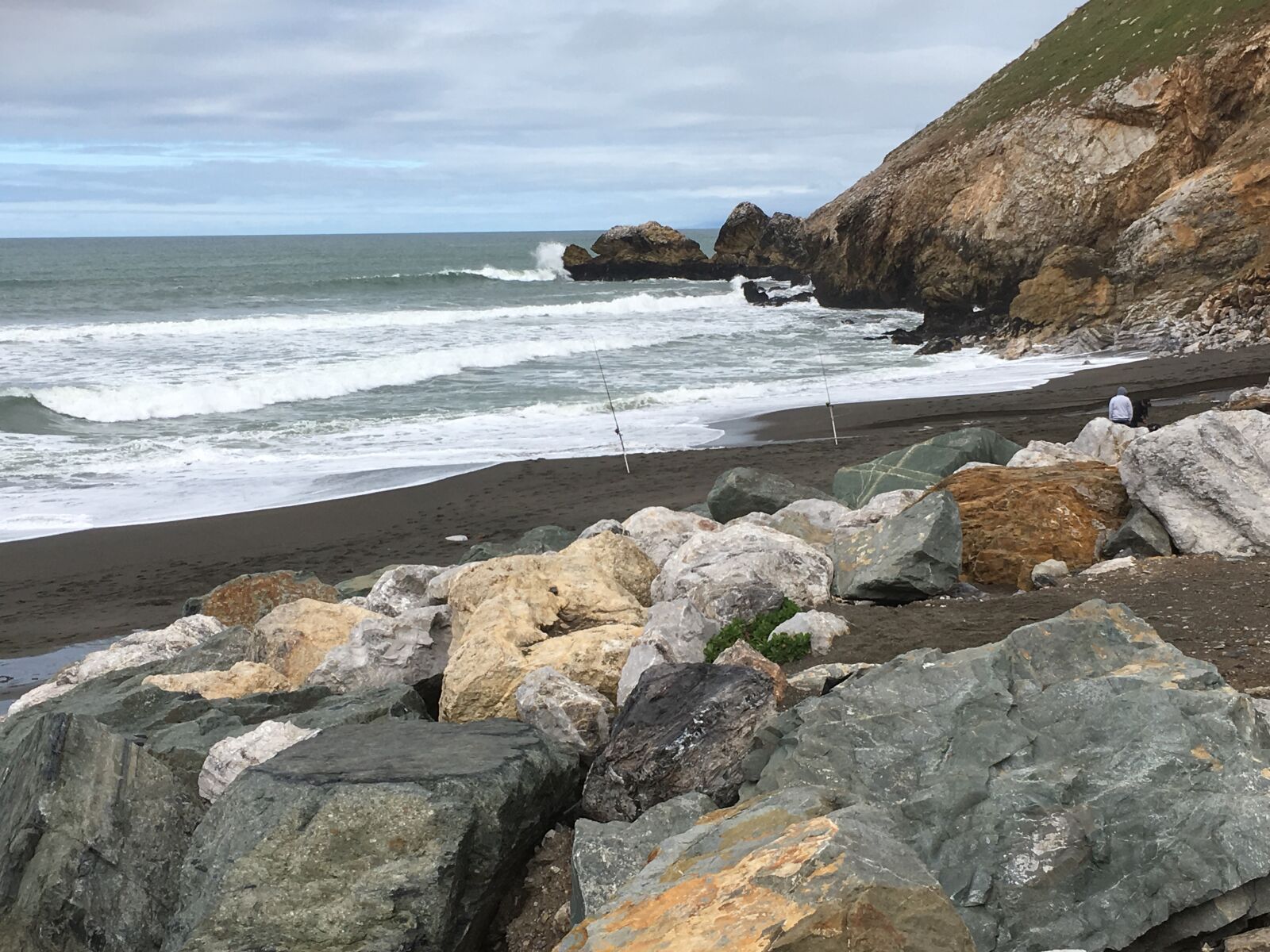 iPhone SE back camera 4.15mm f/2.2 sample photo. Beach, california, cloudy, day photography