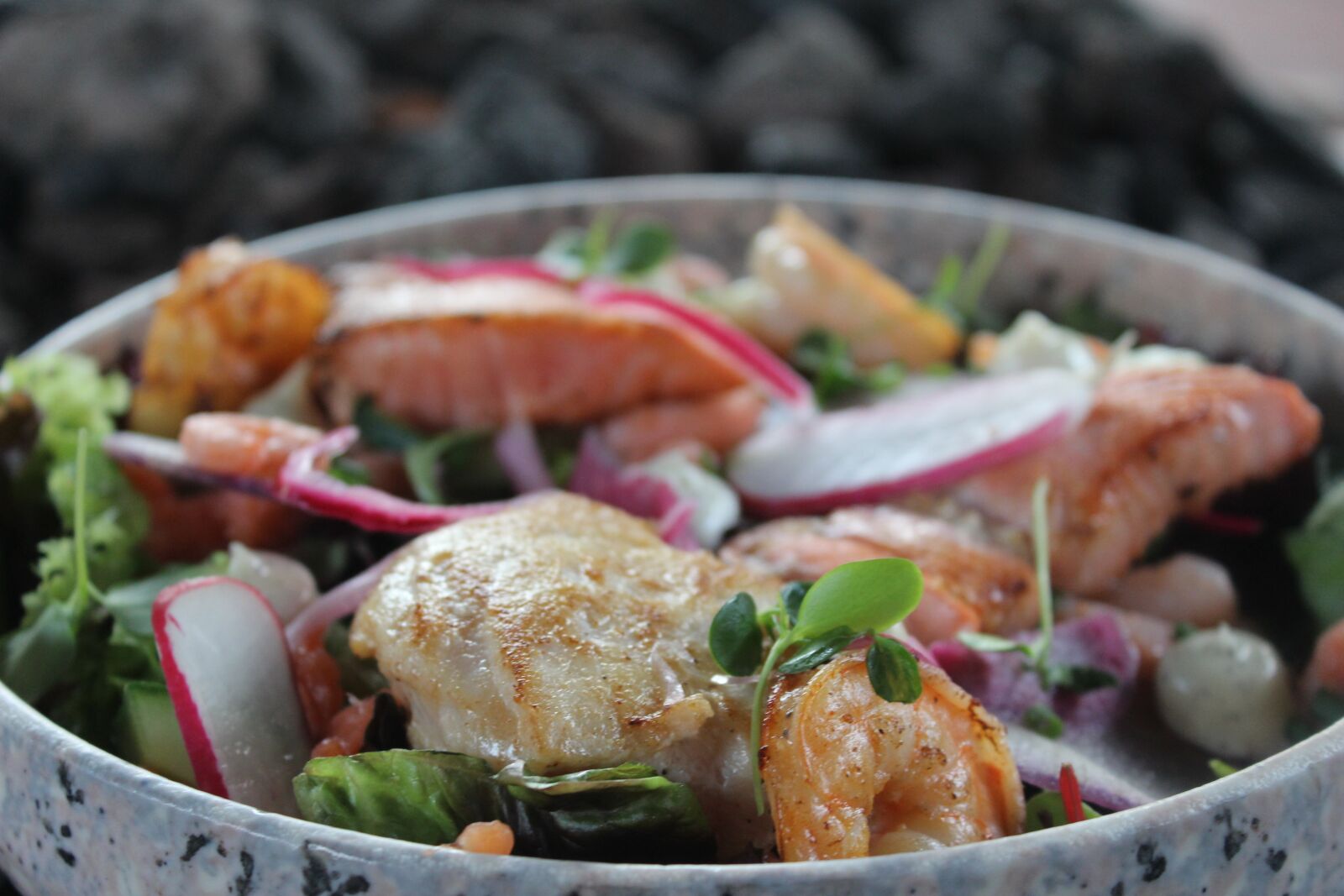 Canon EOS 600D (Rebel EOS T3i / EOS Kiss X5) sample photo. Fish salad, tuna salad photography