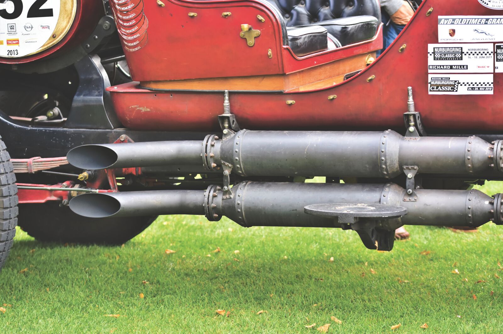 Nikon D7200 sample photo. Locomobile m48, exhaust, manifold photography
