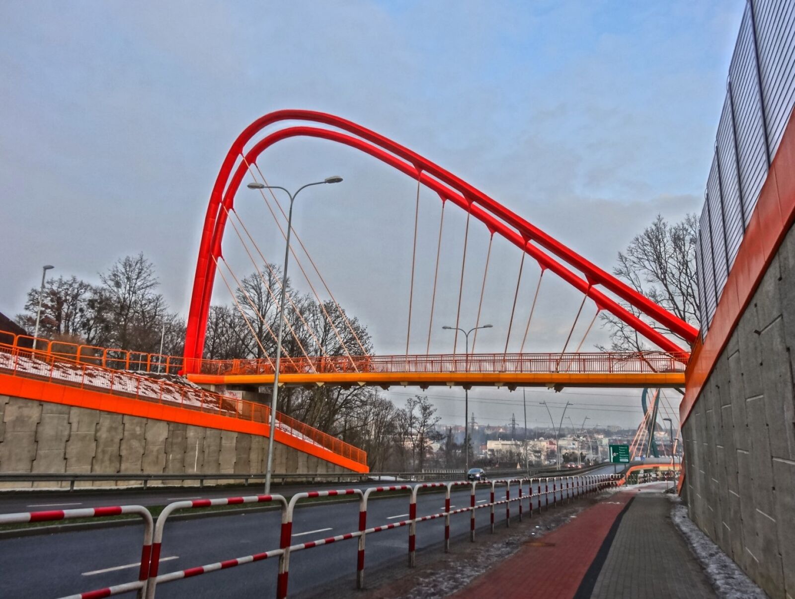 Sony Cyber-shot DSC-HX20V sample photo. Footbridge, bydgoszcz, crossing photography