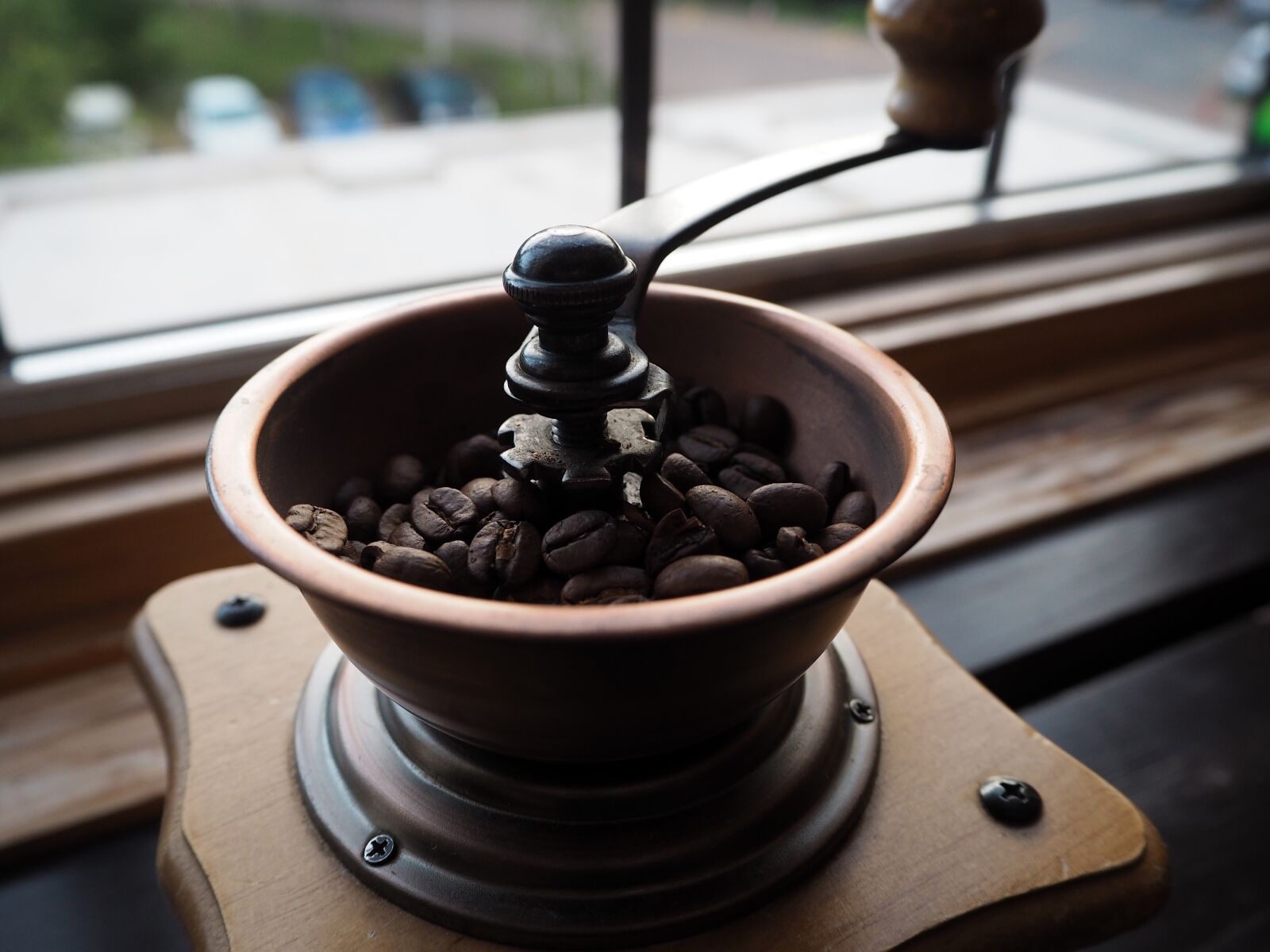 Nikon D3200 sample photo. Coffee, grinder, vintage photography