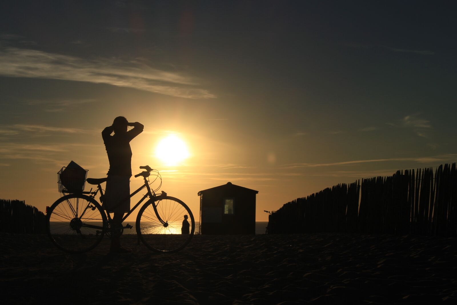 Canon EOS 100D (EOS Rebel SL1 / EOS Kiss X7) sample photo. Sunset, woman, silhouette photography