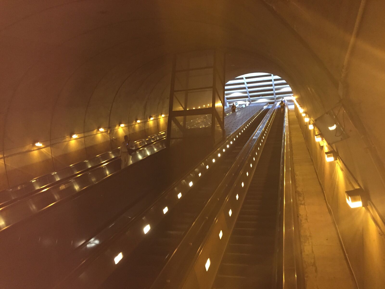 Apple iPhone 6 sample photo. Escalator, arlington, virginia photography