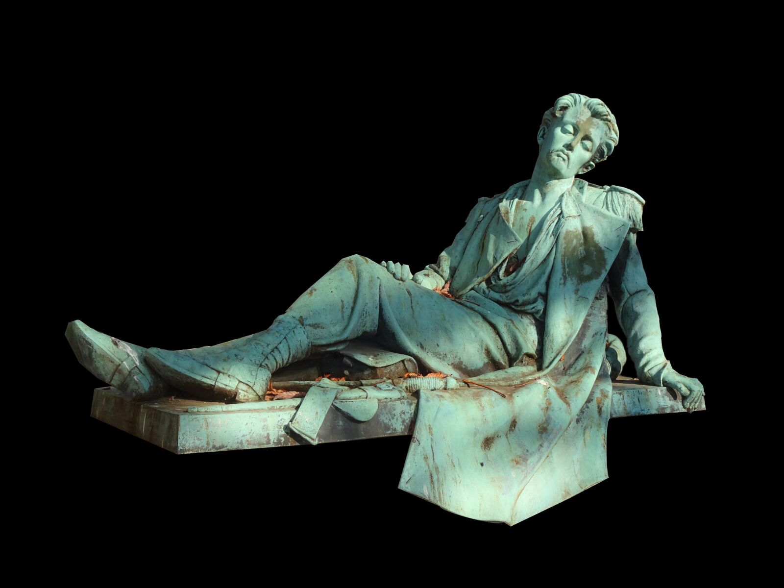 Sony Cyber-shot DSC-HX90V sample photo. Sculpture, bronze, gray-green photography