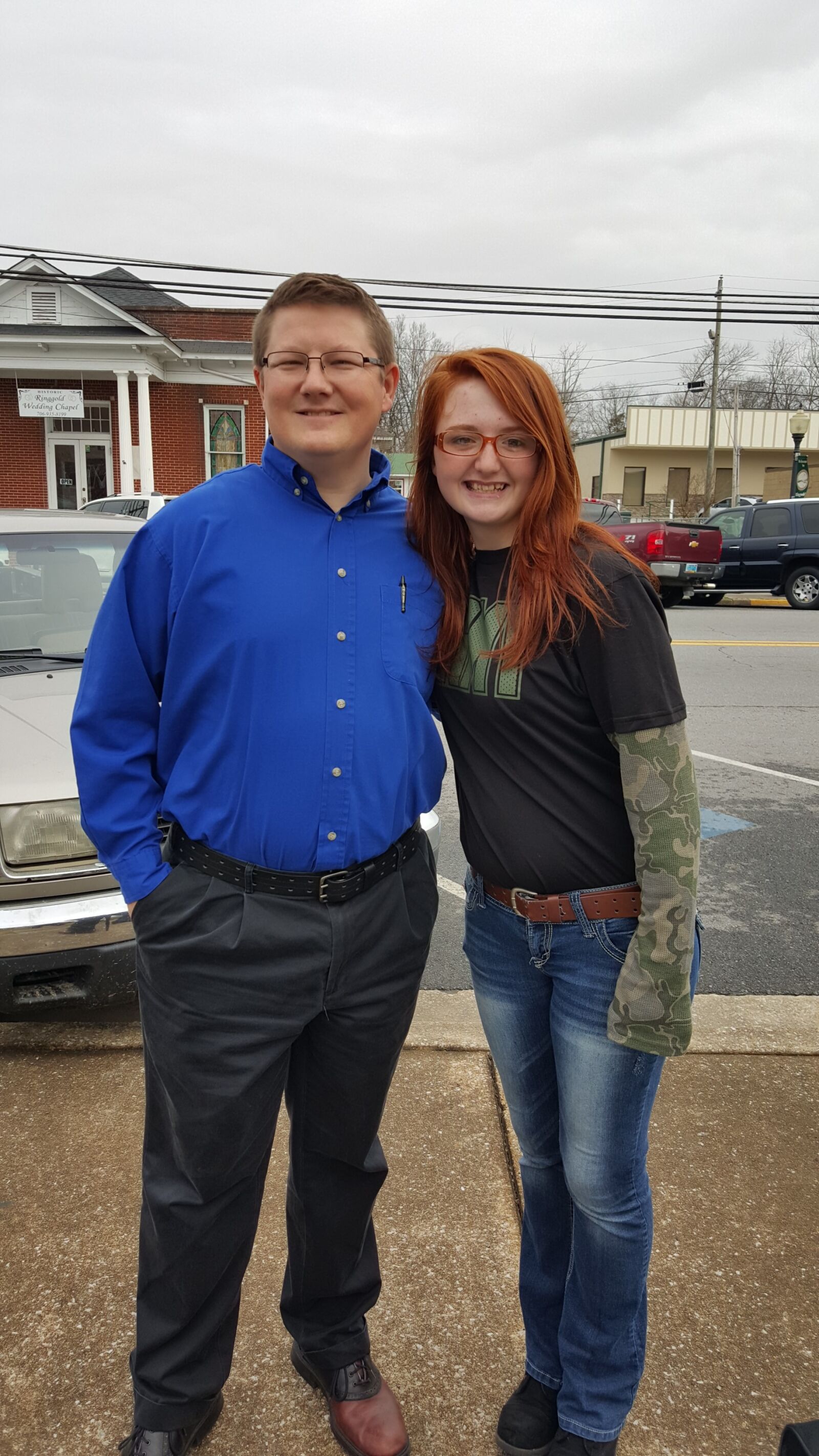 Samsung Galaxy S6 sample photo. Dad, daughter, redhead, smile photography