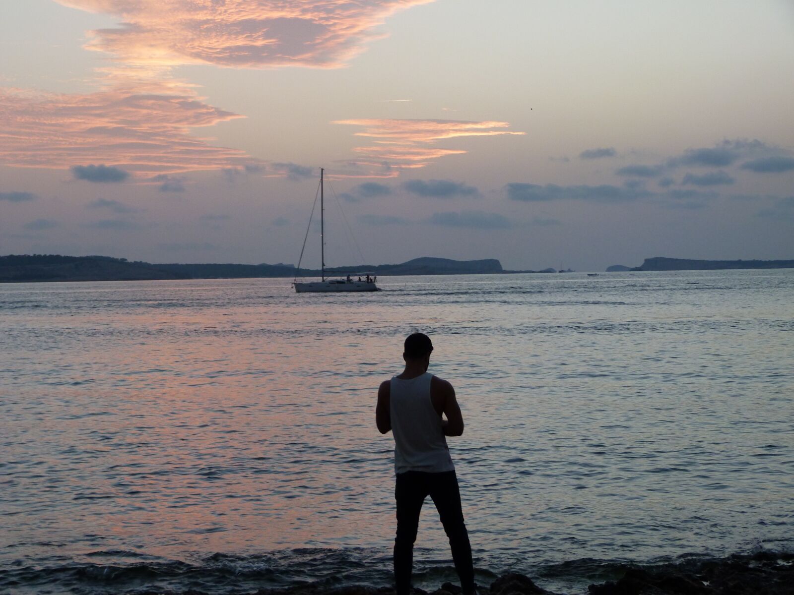 Panasonic Lumix DMC-FZ40 (Lumix DMC-FZ45) sample photo. Sunset, ibiza, sea photography