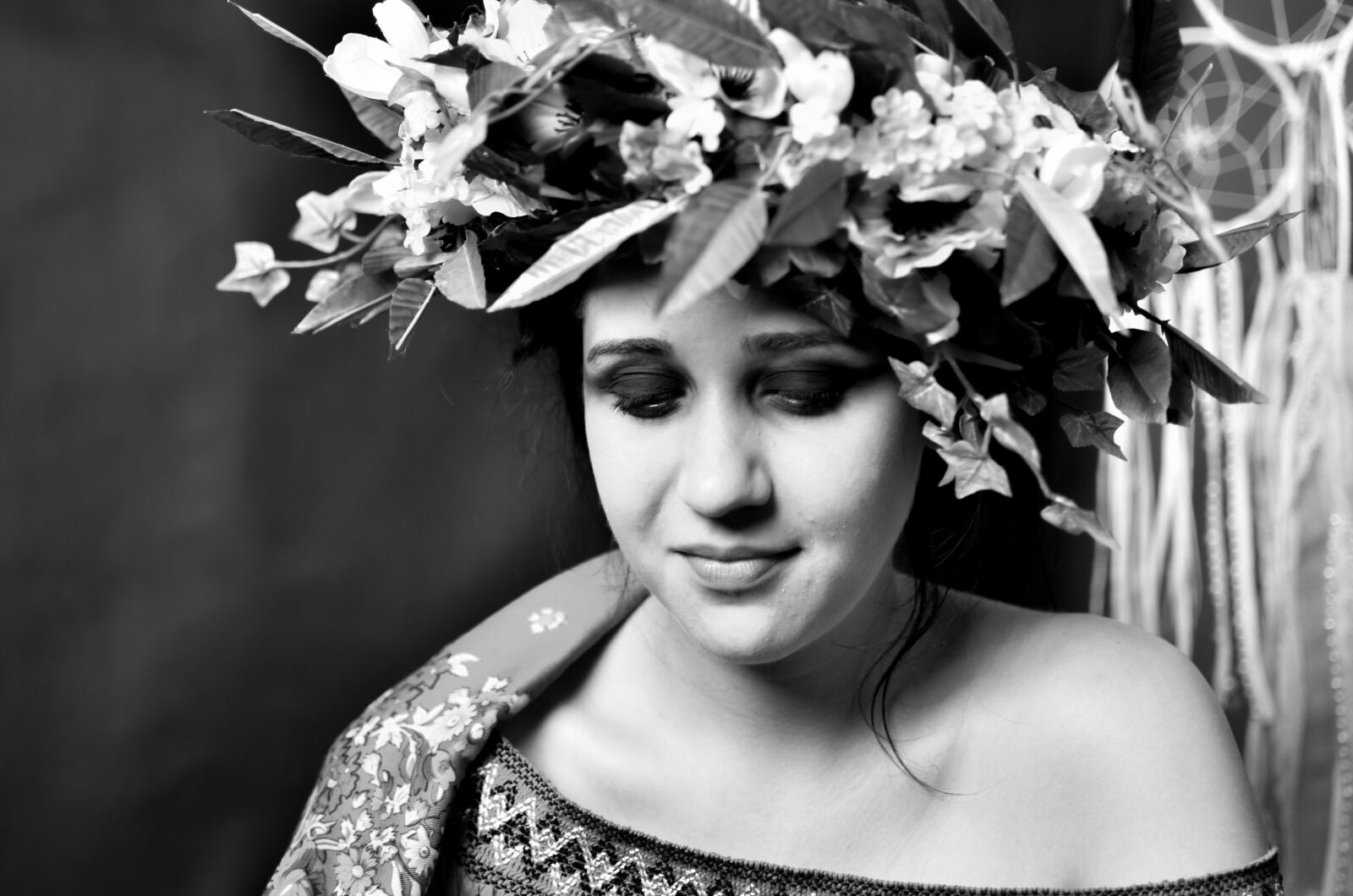 Nikon D7000 sample photo. Folklore, flowers, wreath photography