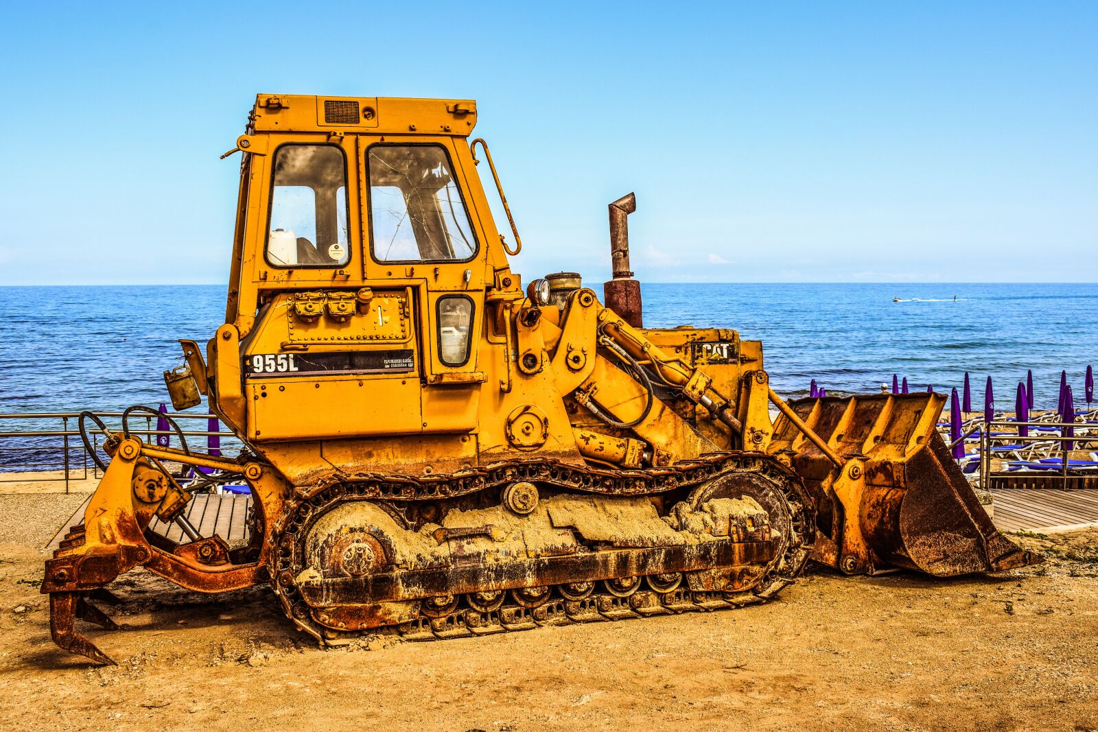 Nikon D3300 sample photo. Bulldozer, heavy machine, yellow photography