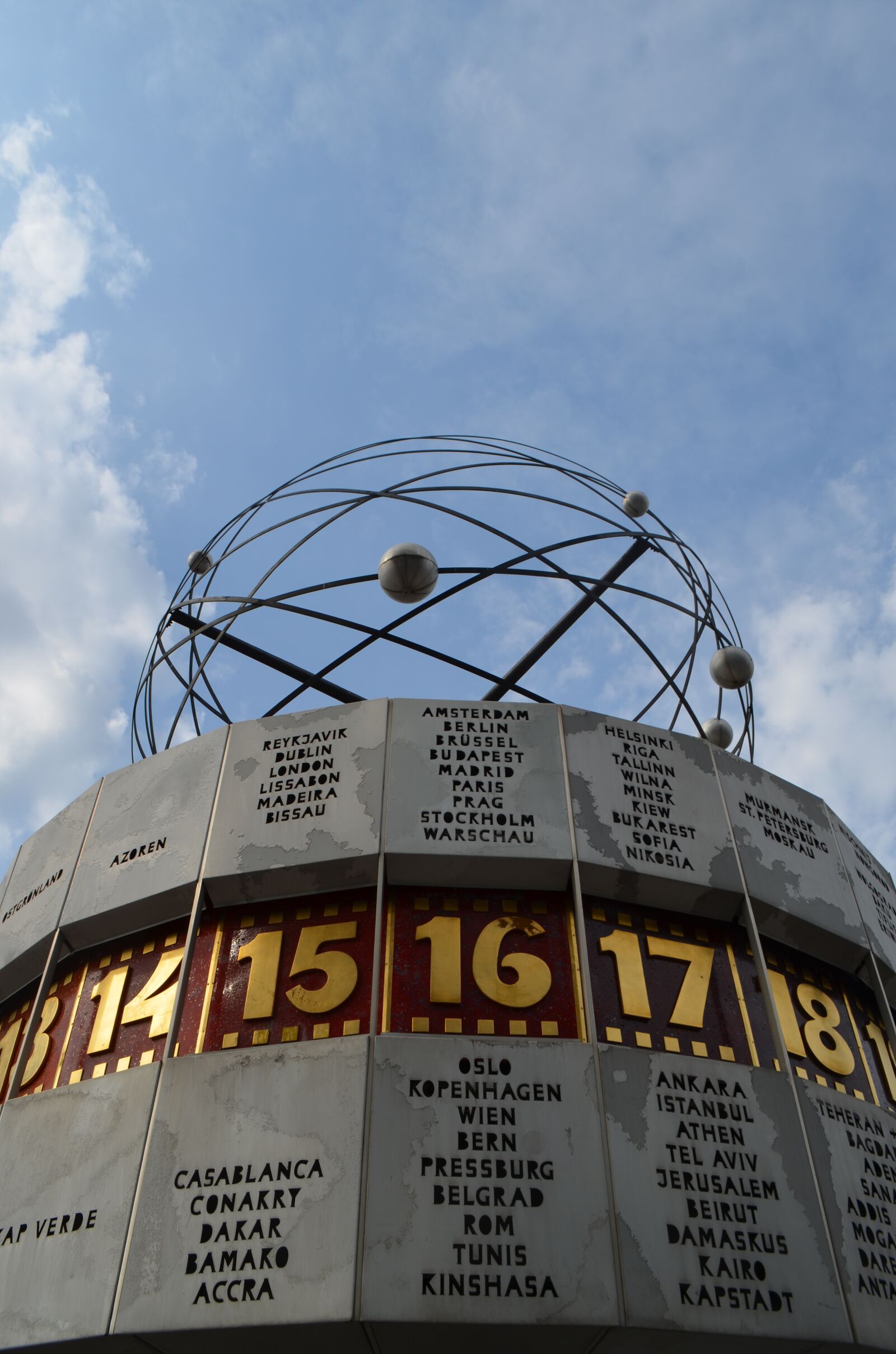 Nikon D5100 sample photo. Clock, berlin, sky photography