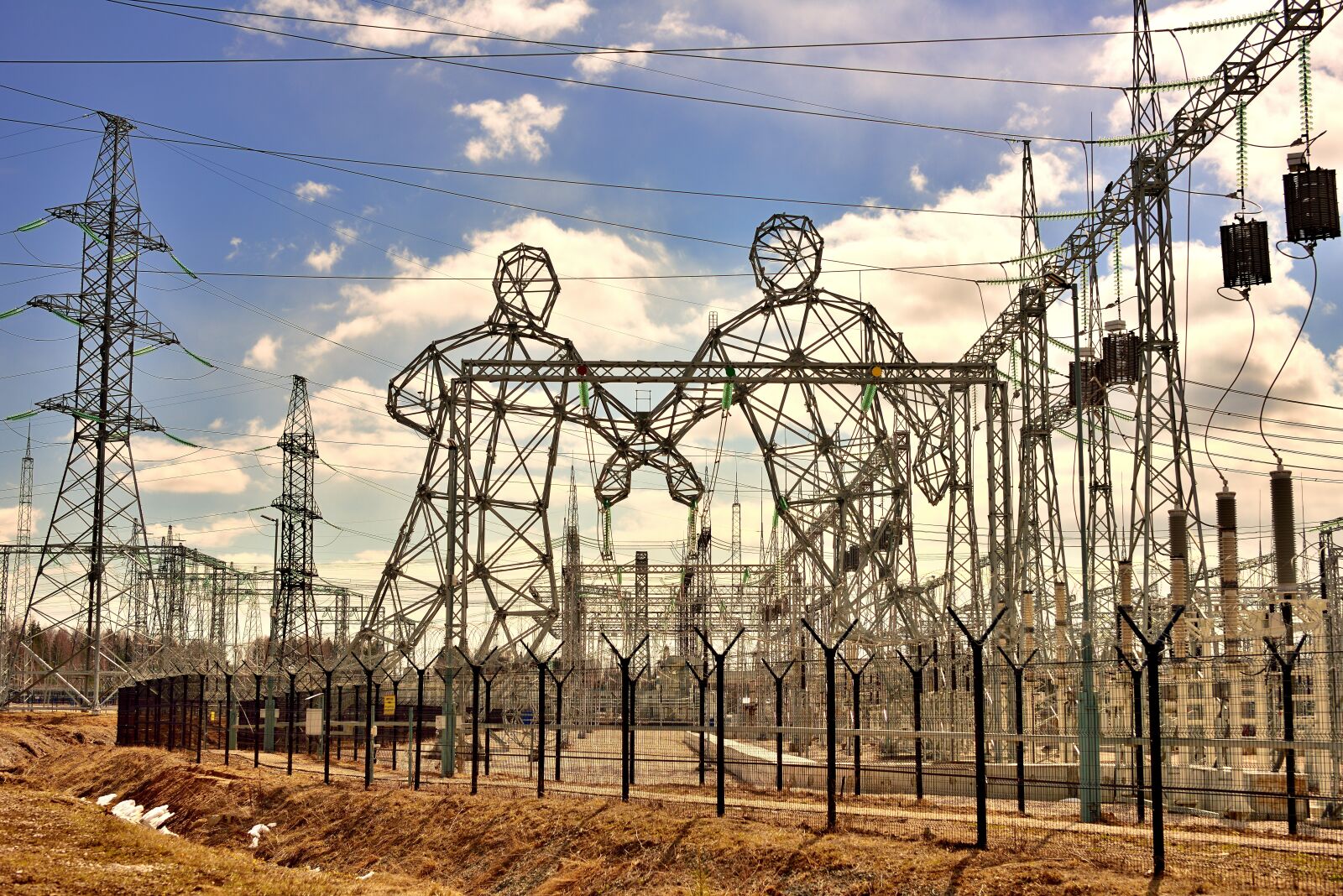 Nikon D800 sample photo. Perm gres, energy, substation photography
