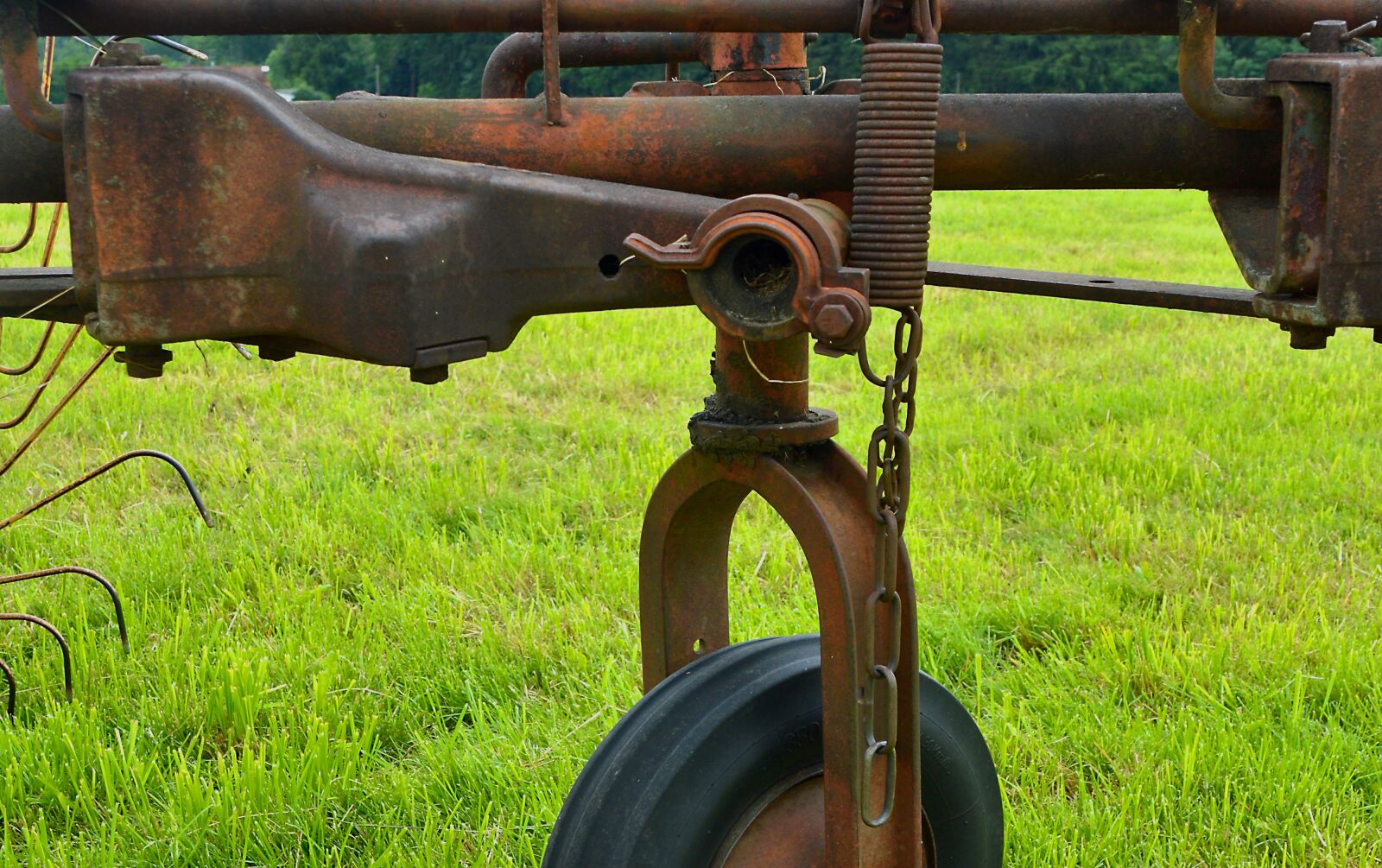 Nikon D3200 sample photo. Hay tedders, detail, agricultural photography