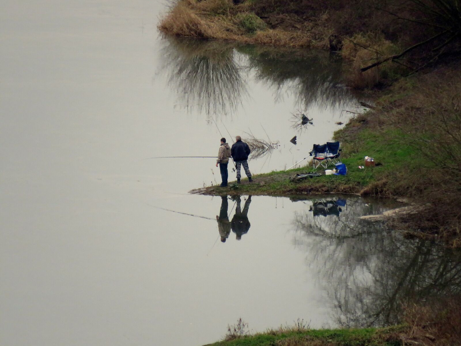 Canon PowerShot SX60 HS sample photo. Angler, fisherman, river photography