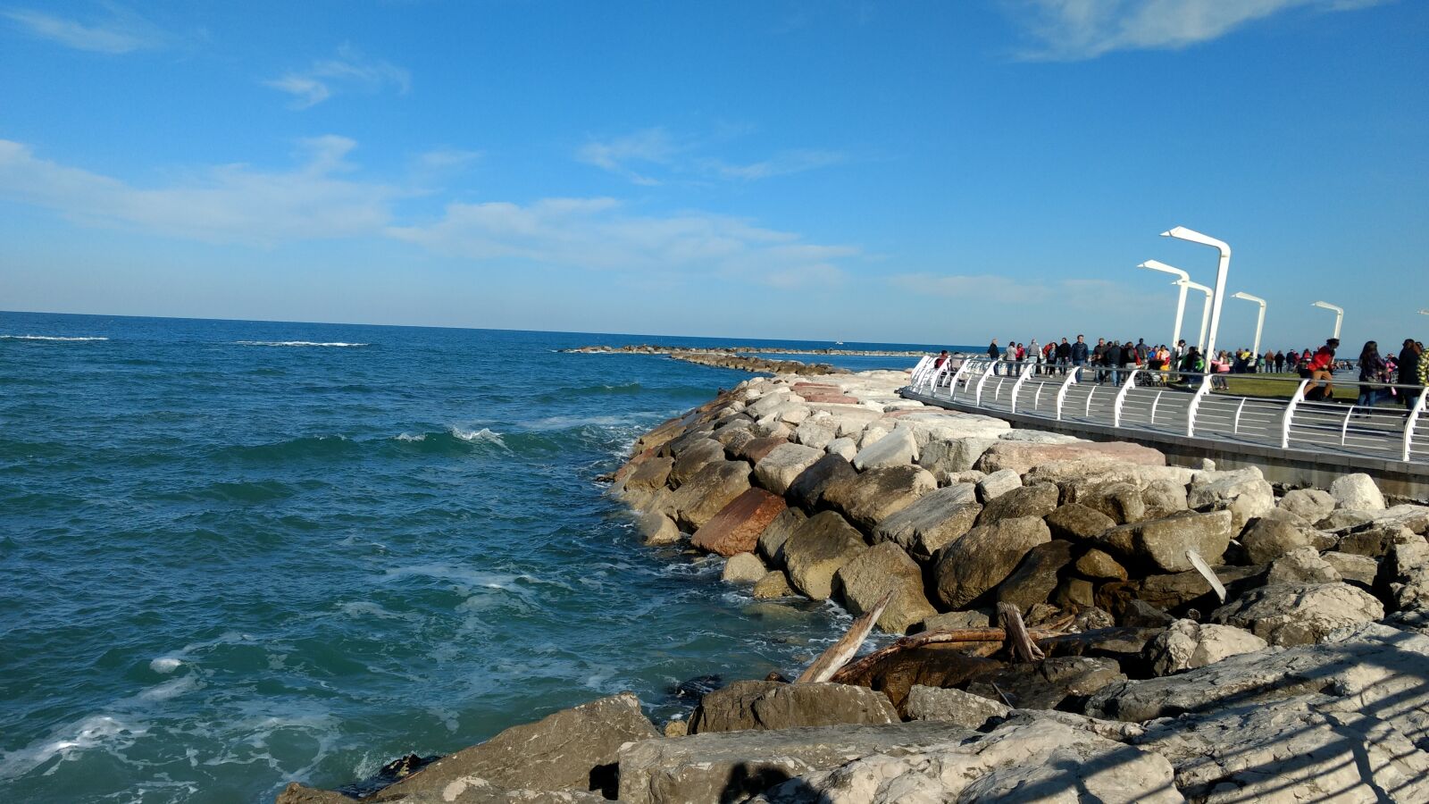 Motorola Moto G (4) sample photo. Blue, italy, mare, onde photography