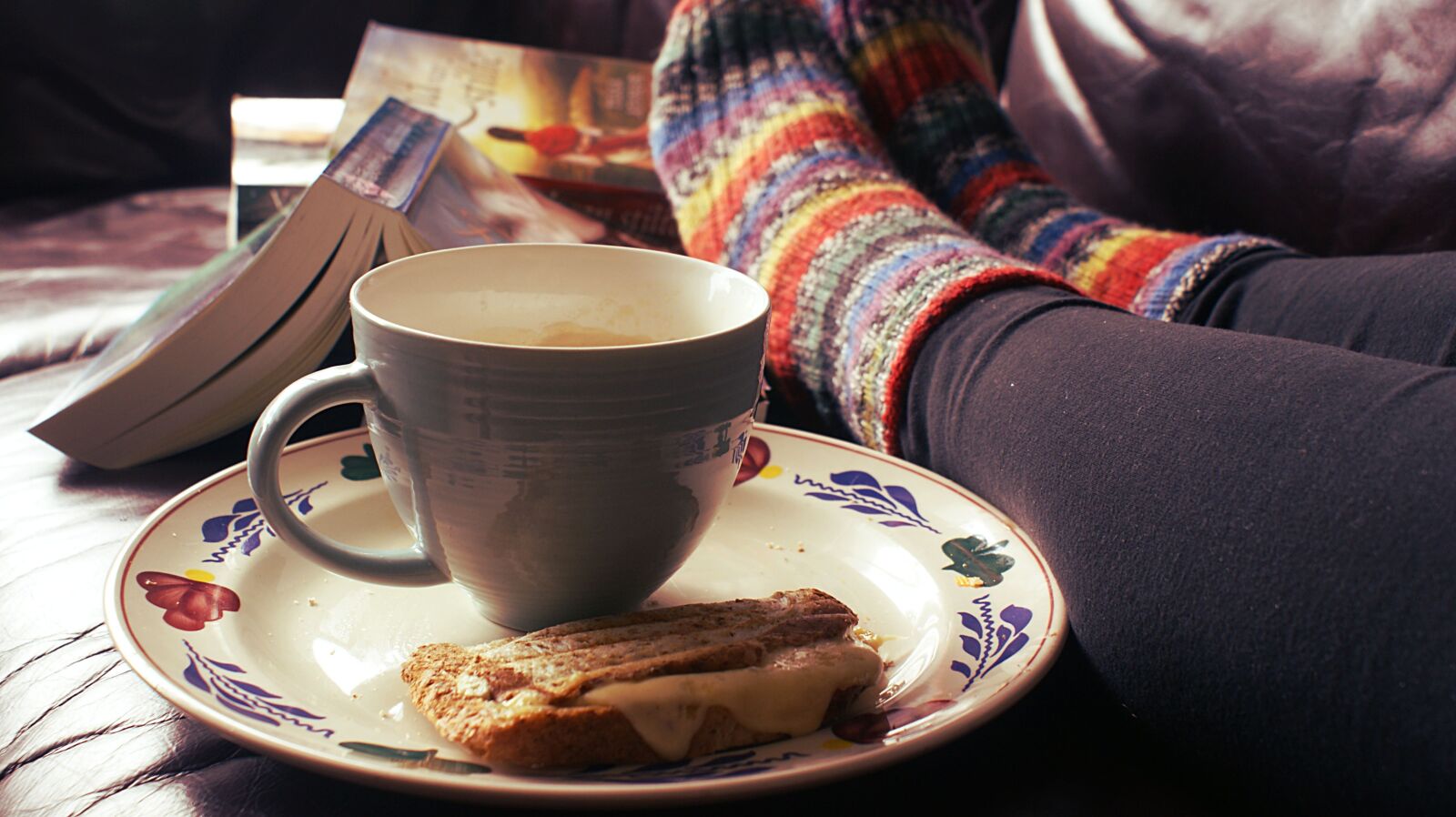 Sony Alpha DSLR-A350 sample photo. Coffee, sandwich, breakfast photography