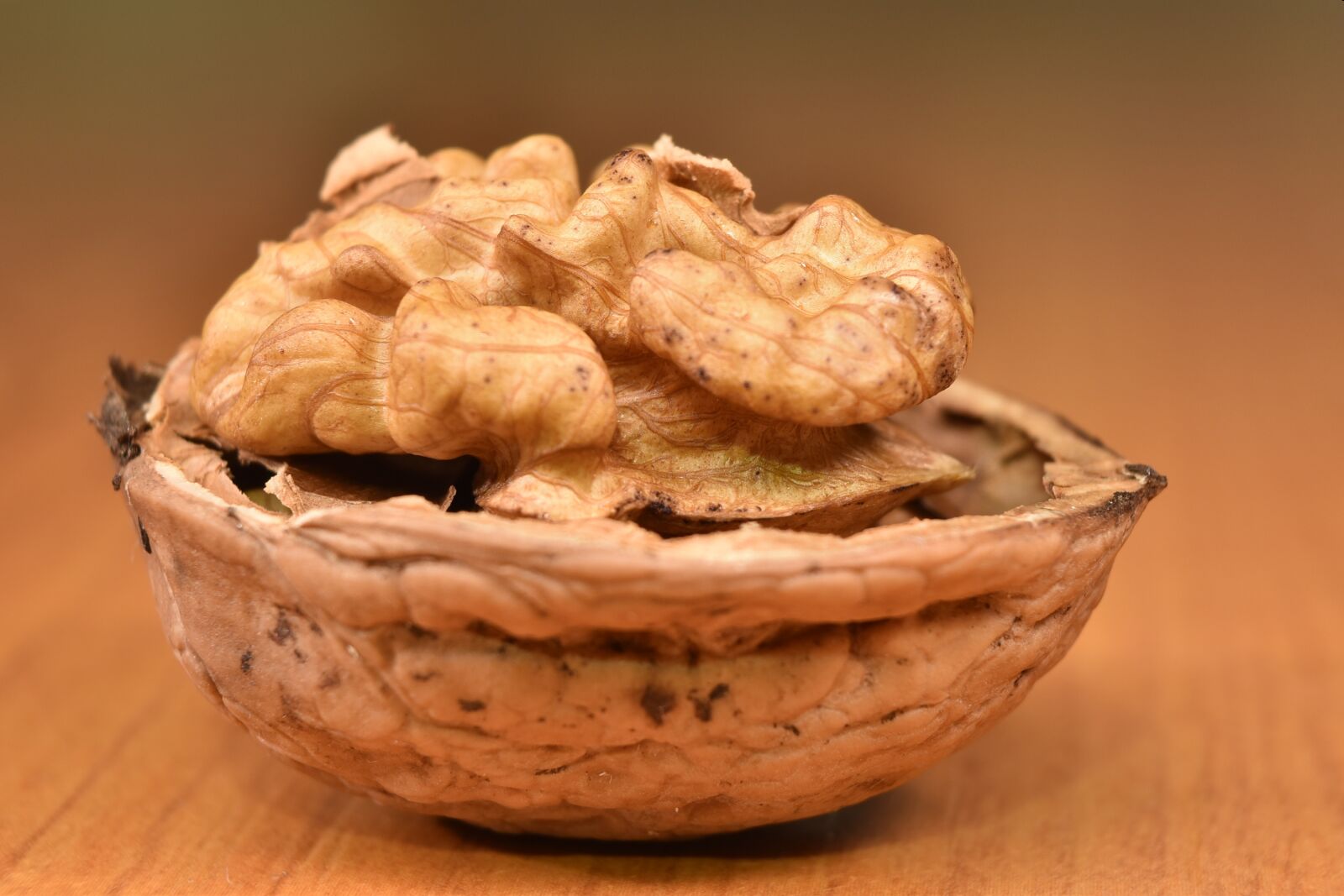Nikon D5500 sample photo. Walnut, macro, food photography