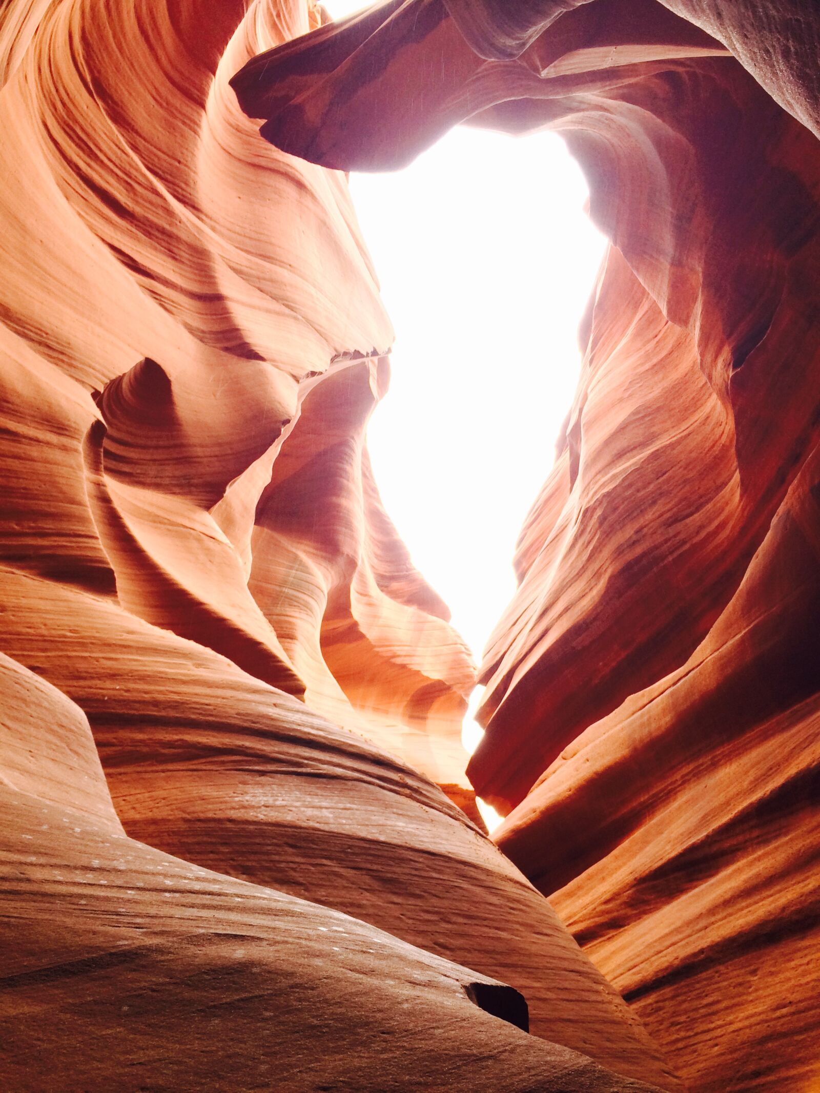 iPhone 5s back camera 4.15mm f/2.2 sample photo. Mysterious, antelope, canyon, beautiful photography