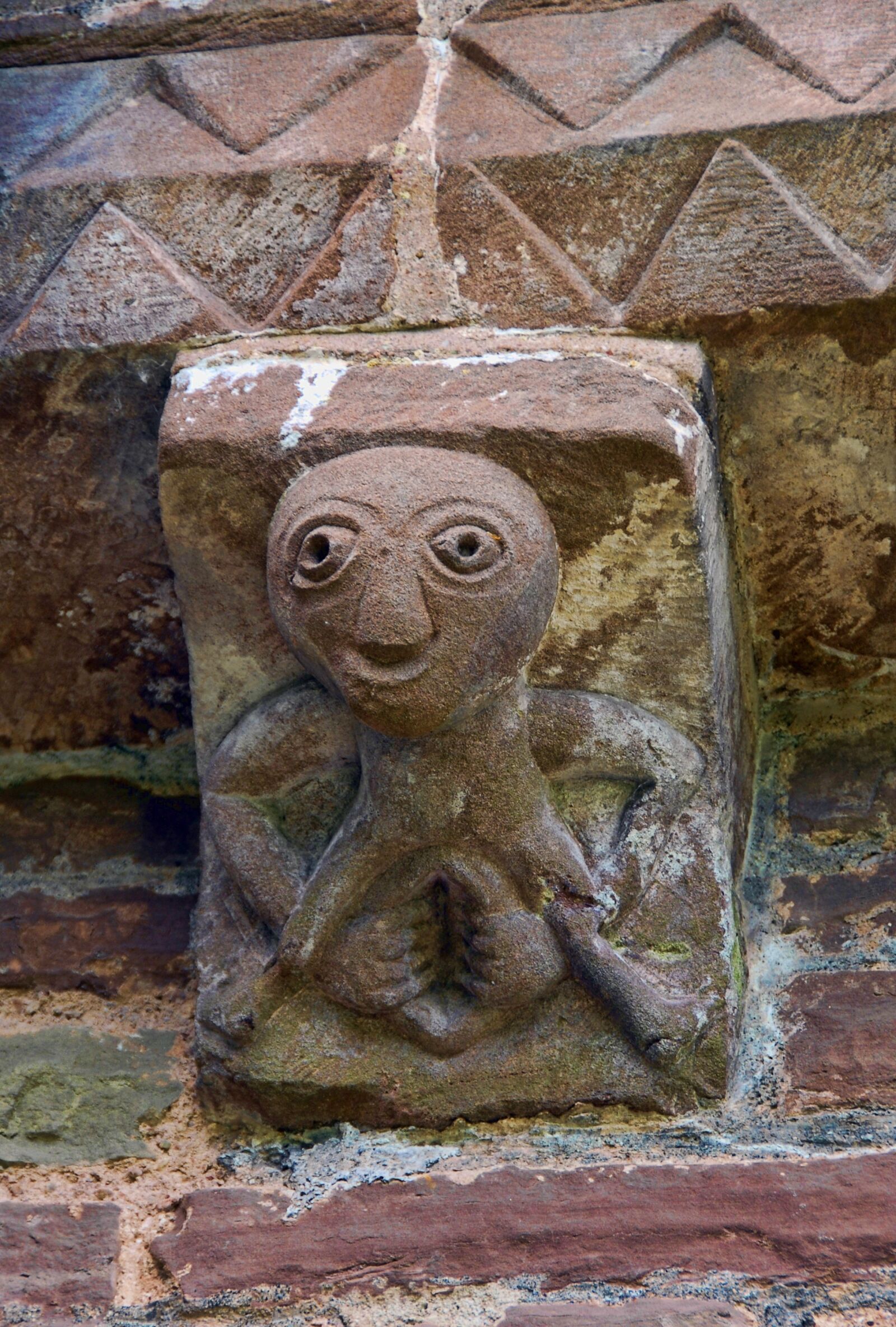 Nikon D200 sample photo. Sheela na gig, carving photography