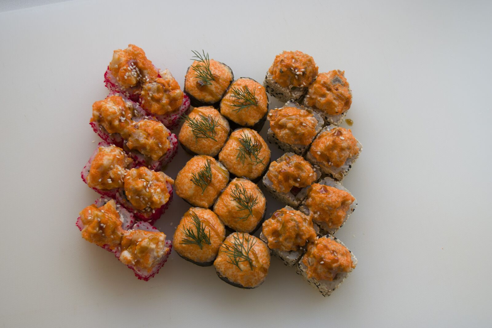 Nikon D3300 sample photo. Food, sushi, rolls photography