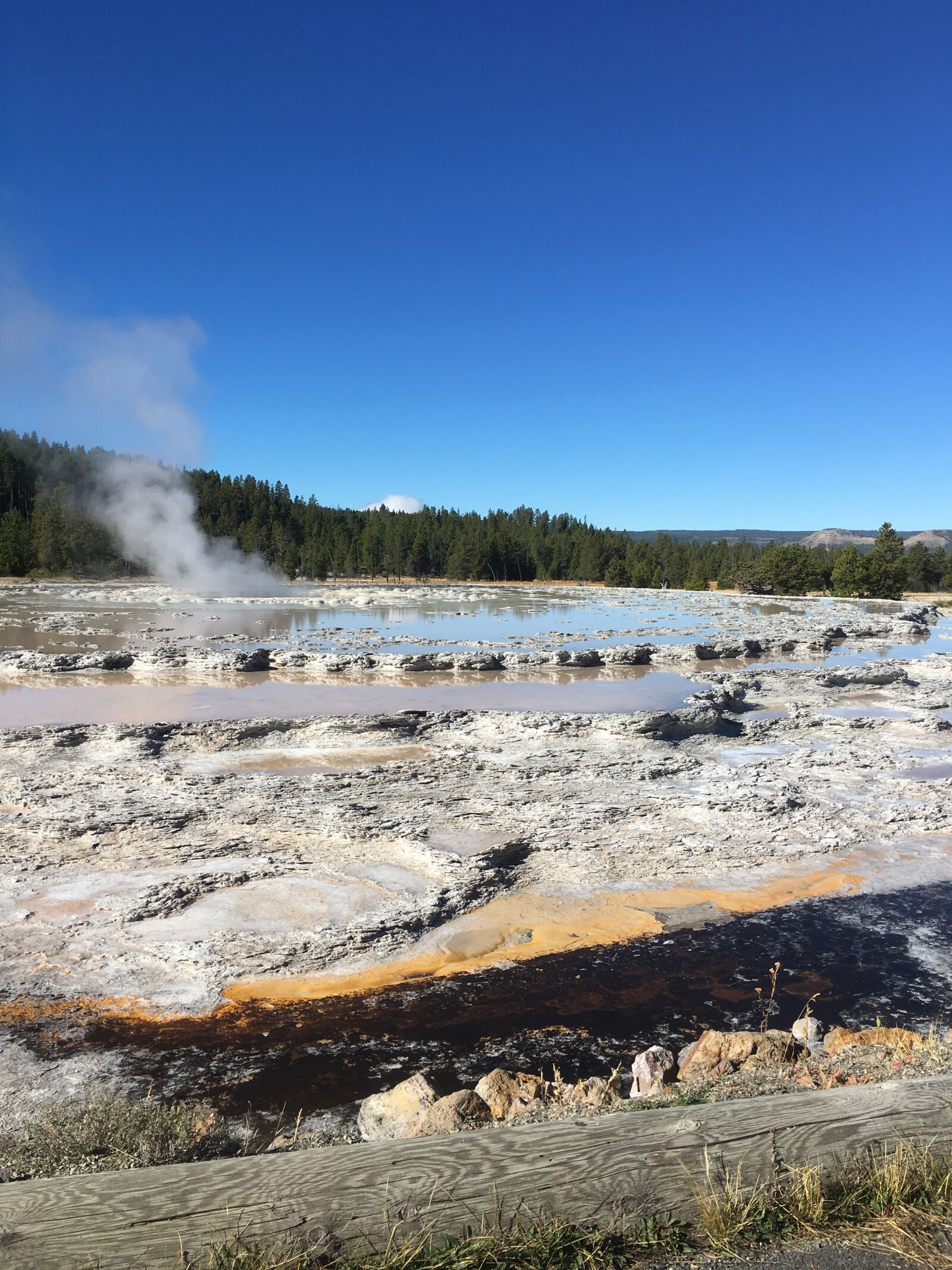 Apple iPhone 6s sample photo. Yellowstone, geyser, national photography