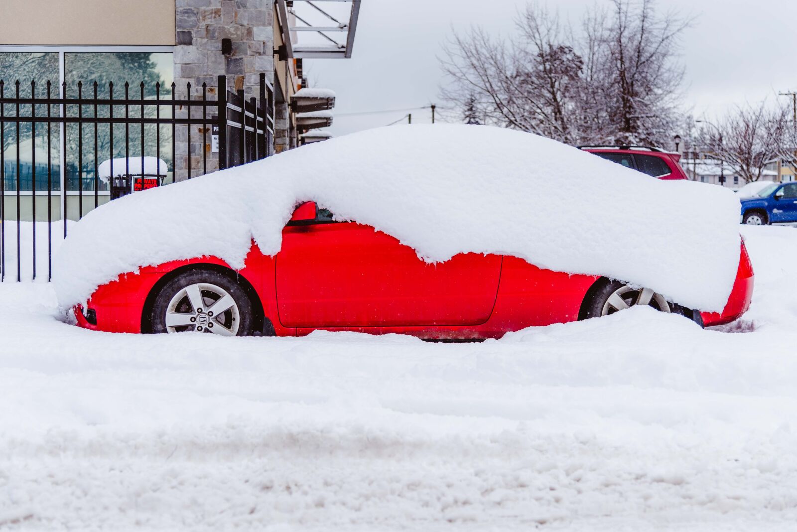 Nikon D750 sample photo. Snow, street, car photography