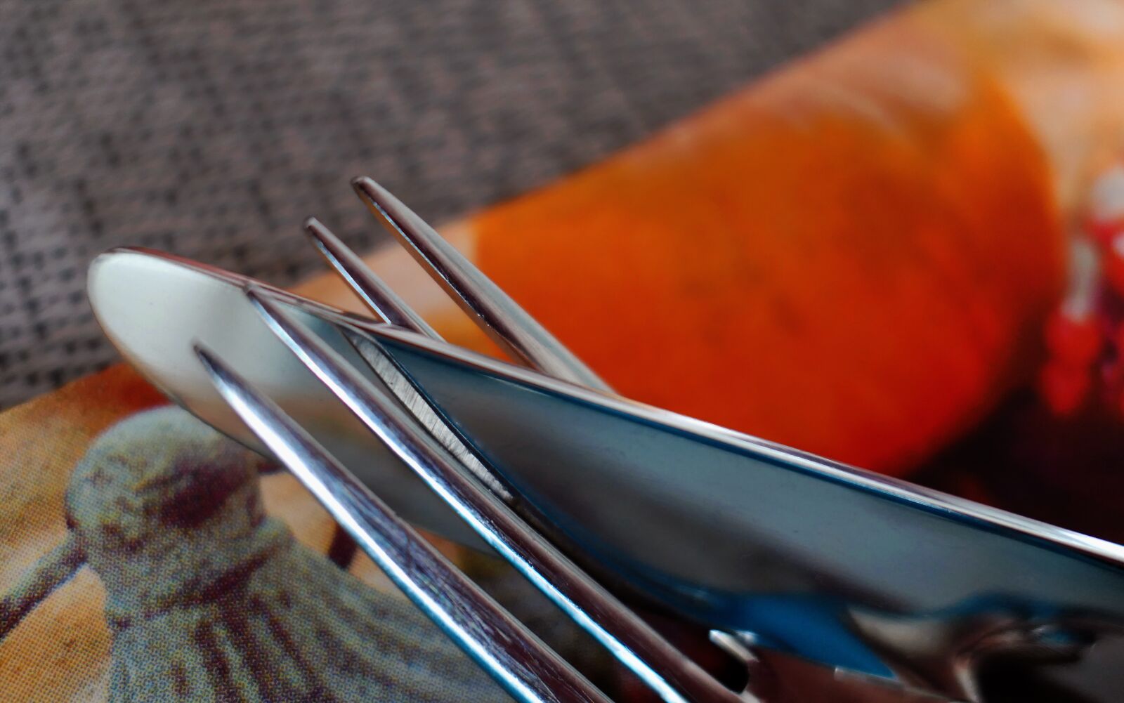 Panasonic Lumix DMC-LX10 (Lumix DMC-LX15) sample photo. Knife, fork, cutlery photography