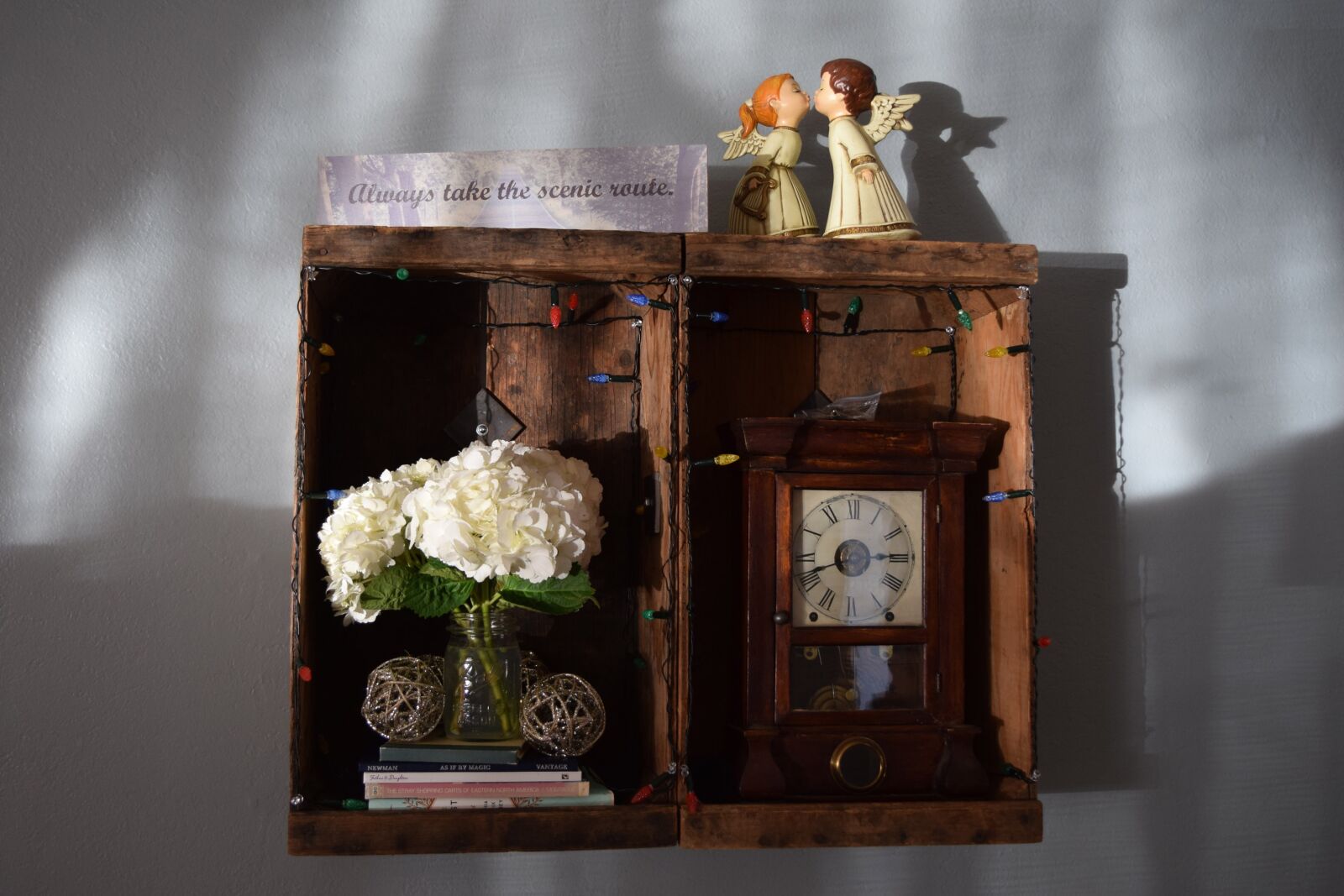 Nikon D5300 sample photo. Scenic route, shadowbox, quote photography