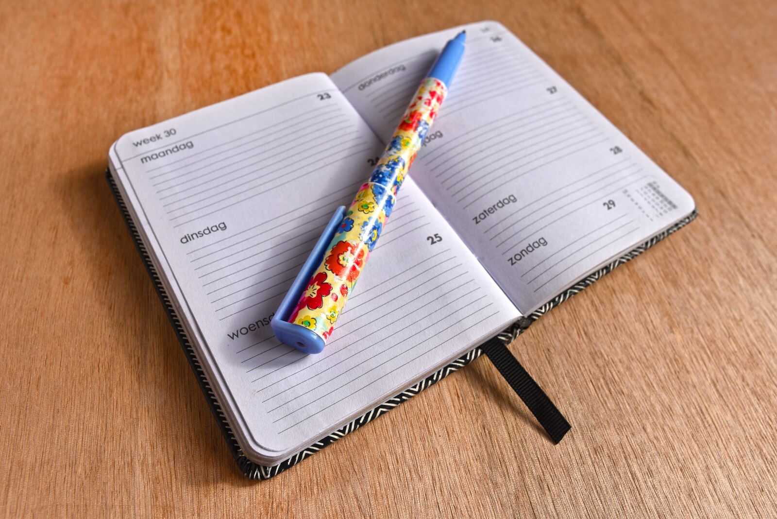 Nikon D750 sample photo. Agenda, note book, schedule photography