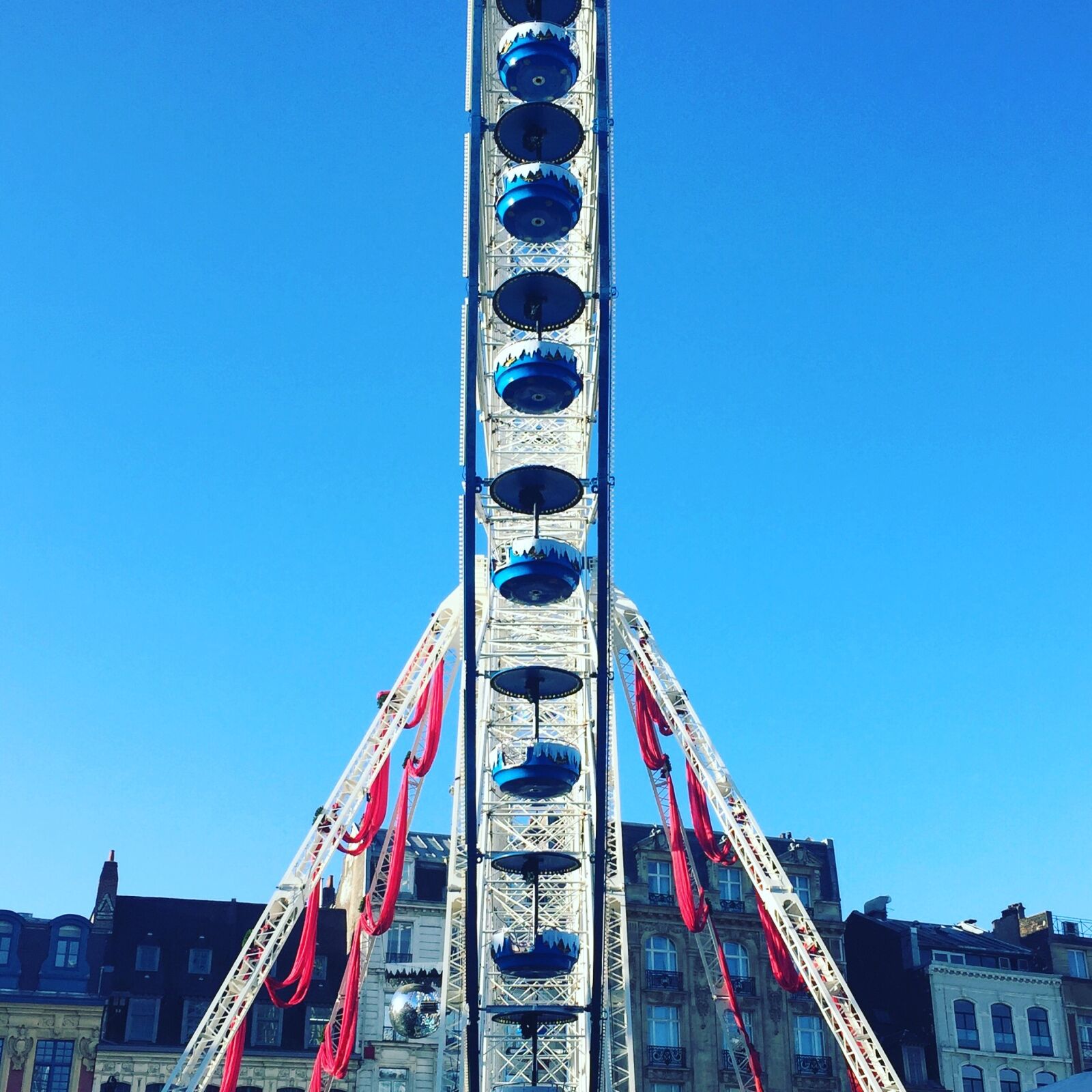 Apple iPhone 6 sample photo. Ferris wheel, lille, manege photography