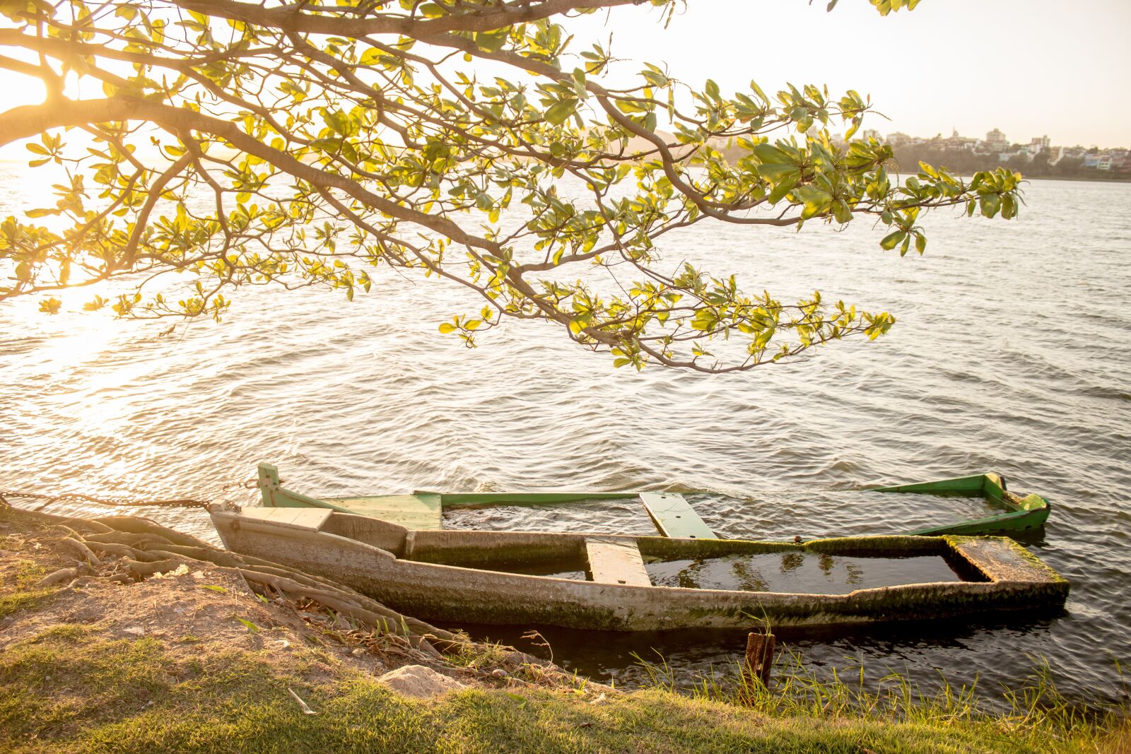 Canon EOS 600D (Rebel EOS T3i / EOS Kiss X5) sample photo. Sun, boat, orange photography