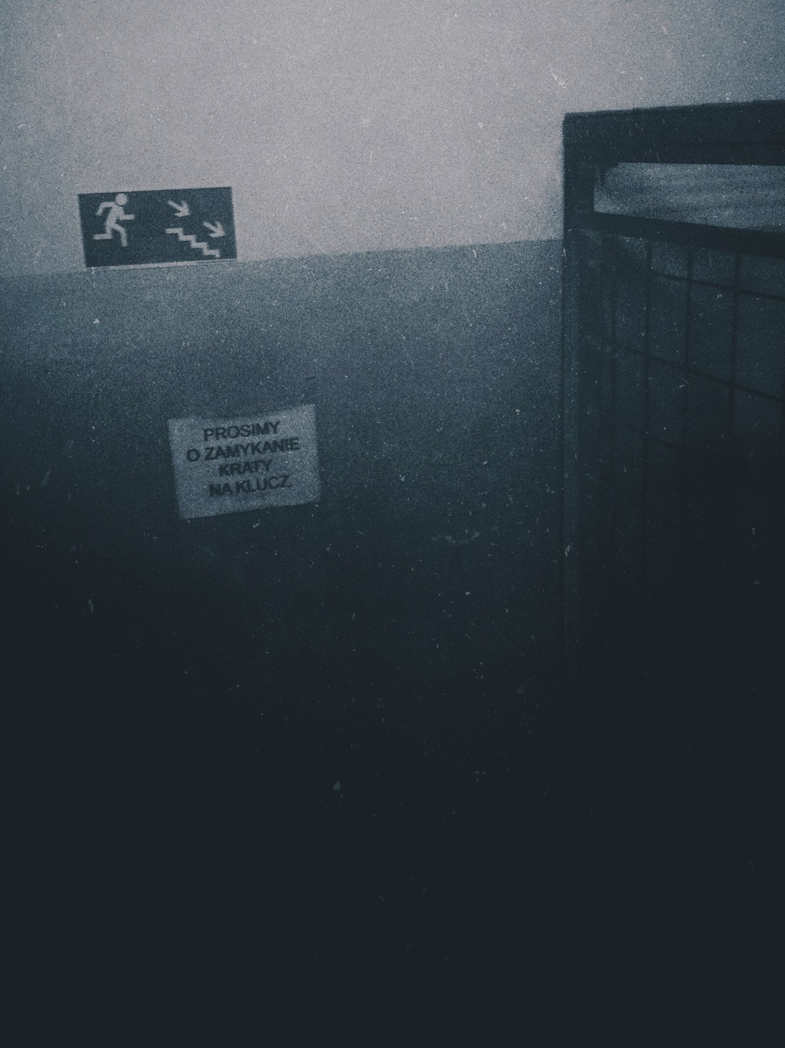 iPhone 4 back camera 3.85mm f/2.8 sample photo. Bars, danger, emergency, exit photography